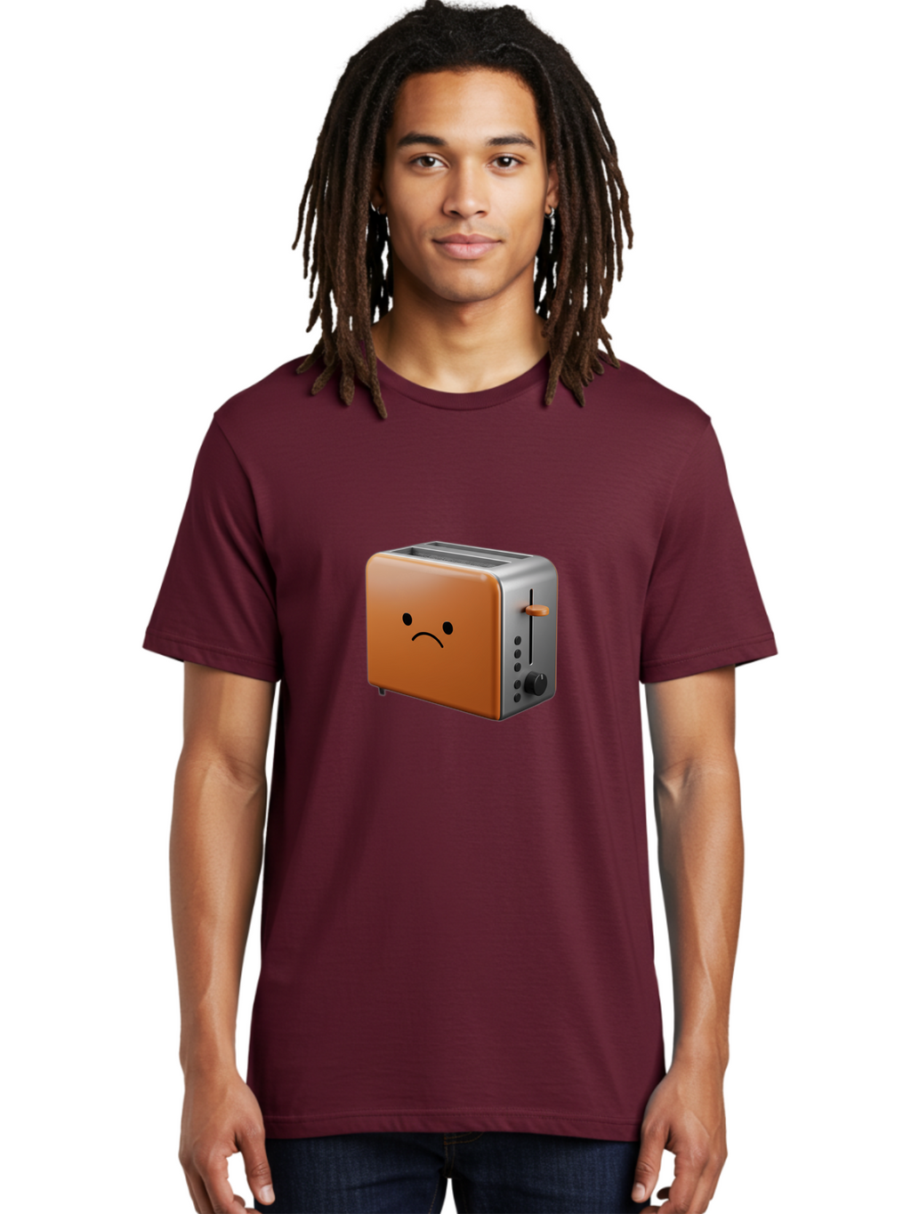 Sad-Toaster-1 Men'S Graphic Tee, 100% Cotton, Comfortable Casual Summer Wear, Machine Washable, Vintage Camera, Old Camera, Antique Camera, Black Camera, Classic Photography, Photography Equipment, Nostalgic Device, Film Camera, Camera Art Ban407