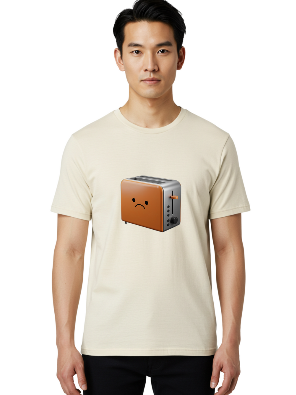 Sad-Toaster-1 Men'S Graphic Tee, 100% Cotton, Comfortable Casual Summer Wear, Machine Washable, Vintage Camera, Old Camera, Antique Camera, Black Camera, Classic Photography, Photography Equipment, Nostalgic Device, Film Camera, Camera Art Ban407