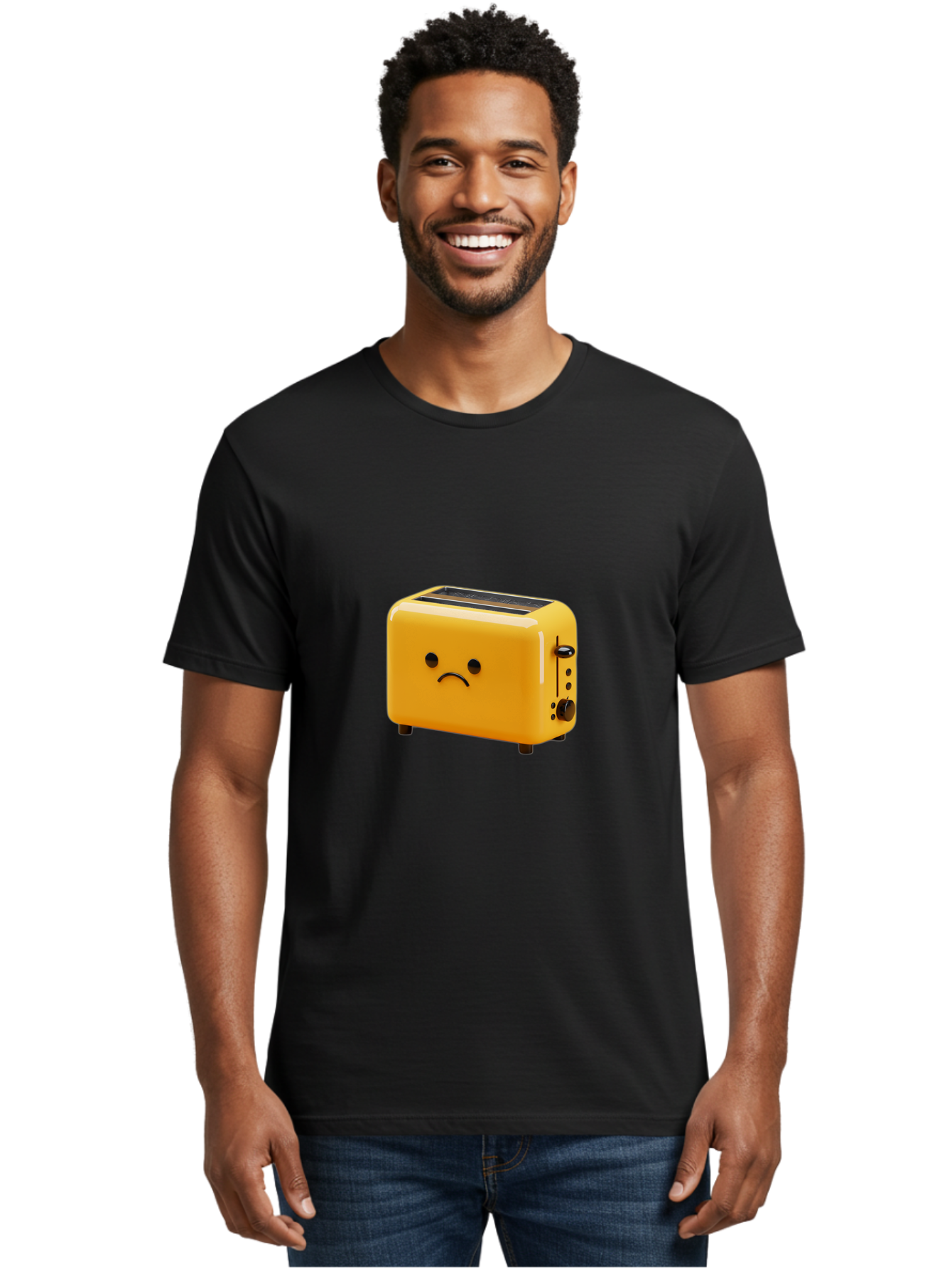 Sad-Toaster-2 Men'S Graphic Tee, 100% Cotton, Comfortable Casual Summer Wear, Machine Washable, Vintage Camera, Old Camera, Antique Camera, Black Camera, Classic Photography, Photography Equipment, Nostalgic Device, Film Camera, Camera Art Ban408