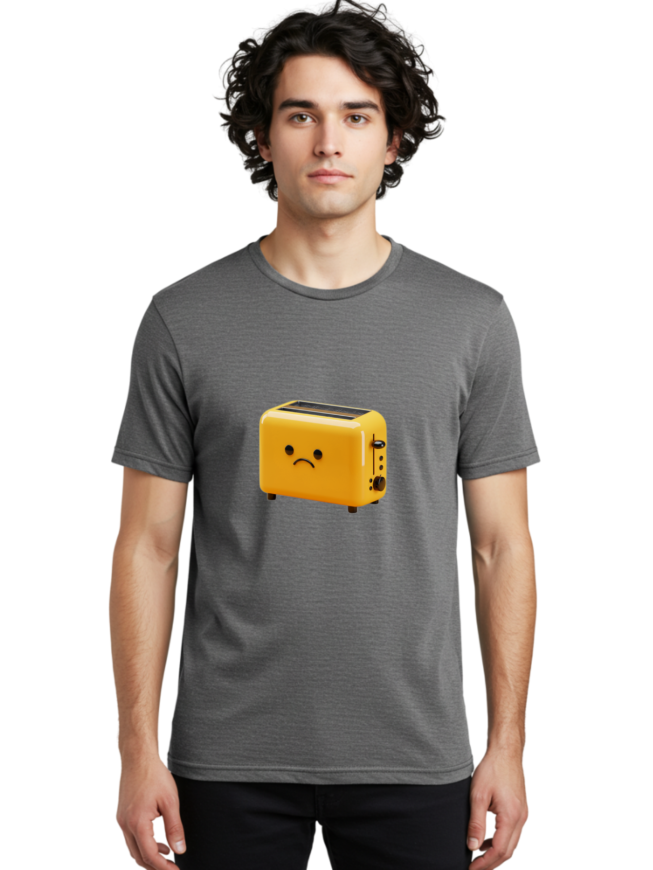 Sad-Toaster-2 Men'S Graphic Tee, 100% Cotton, Comfortable Casual Summer Wear, Machine Washable, Vintage Camera, Old Camera, Antique Camera, Black Camera, Classic Photography, Photography Equipment, Nostalgic Device, Film Camera, Camera Art Ban408