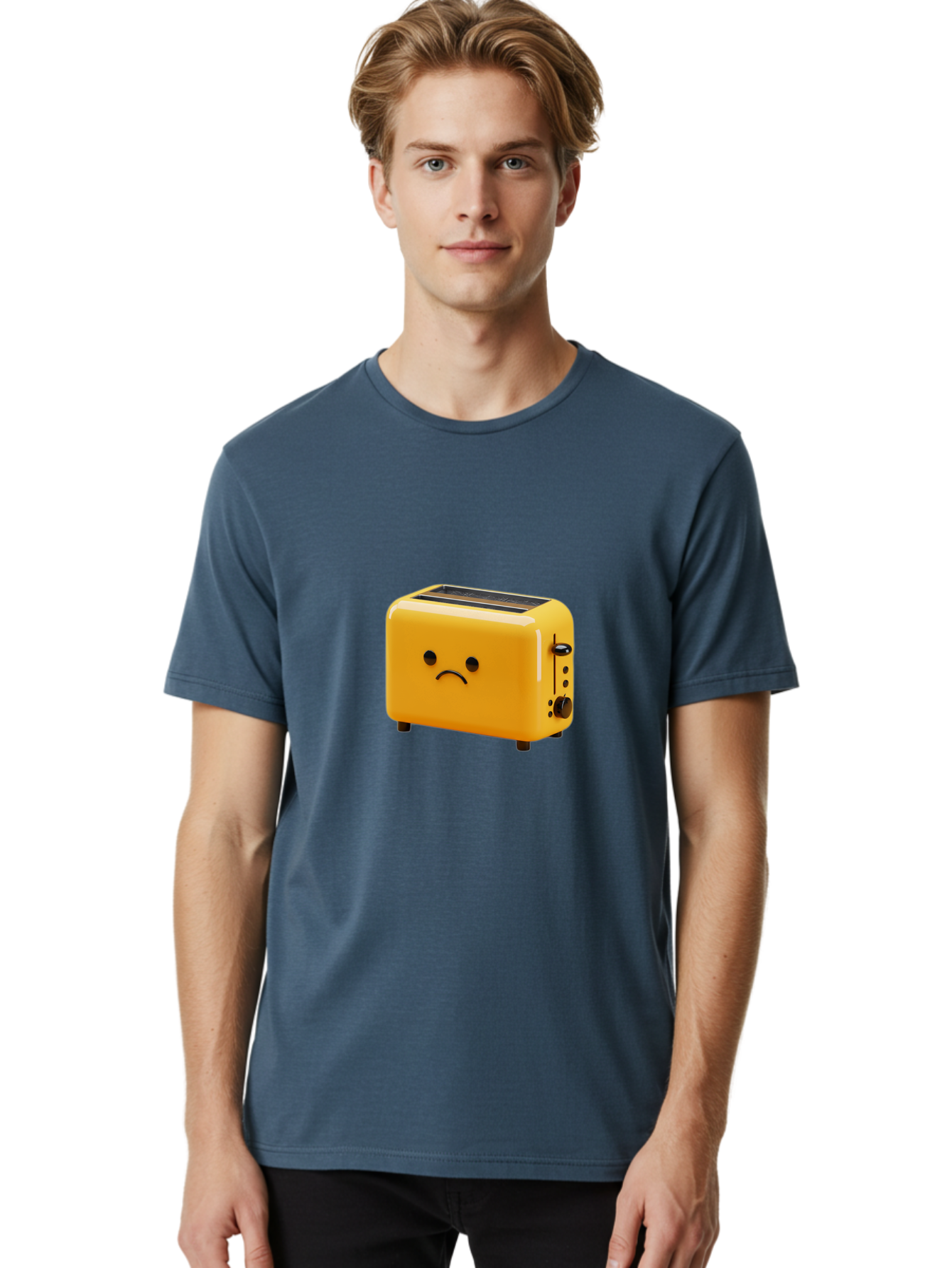 Sad-Toaster-2 Men'S Graphic Tee, 100% Cotton, Comfortable Casual Summer Wear, Machine Washable, Vintage Camera, Old Camera, Antique Camera, Black Camera, Classic Photography, Photography Equipment, Nostalgic Device, Film Camera, Camera Art Ban408