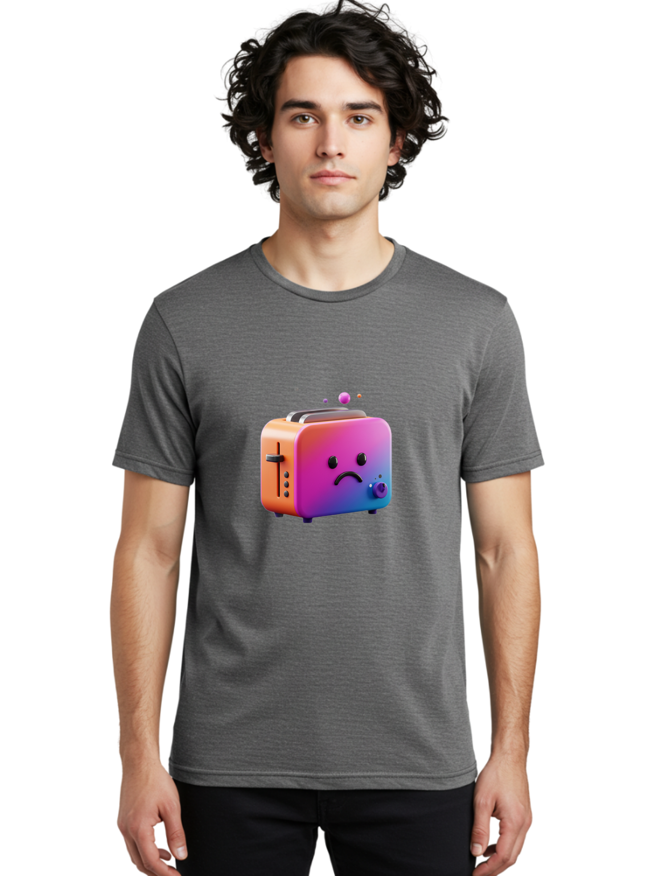 Sad-Toaster-3 Men'S Graphic Tee, 100% Cotton, Comfortable Casual Summer Wear, Machine Washable, Vintage Camera, Old Camera, Antique Camera, Black Camera, Classic Photography, Photography Equipment, Nostalgic Device, Film Camera, Camera Art Ban409