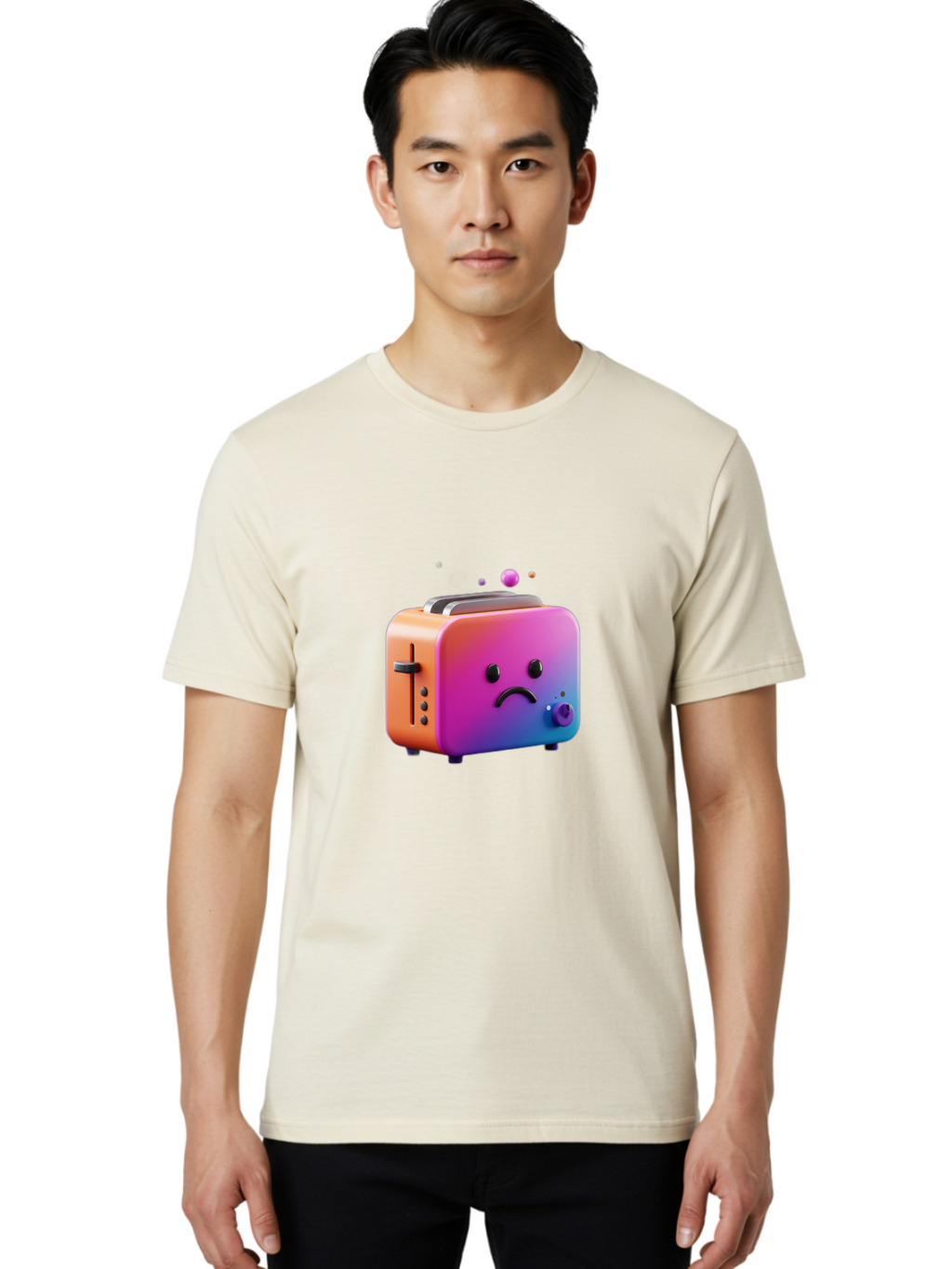 Sad-Toaster-3 Men'S Graphic Tee, 100% Cotton, Comfortable Casual Summer Wear, Machine Washable, Vintage Camera, Old Camera, Antique Camera, Black Camera, Classic Photography, Photography Equipment, Nostalgic Device, Film Camera, Camera Art Ban409