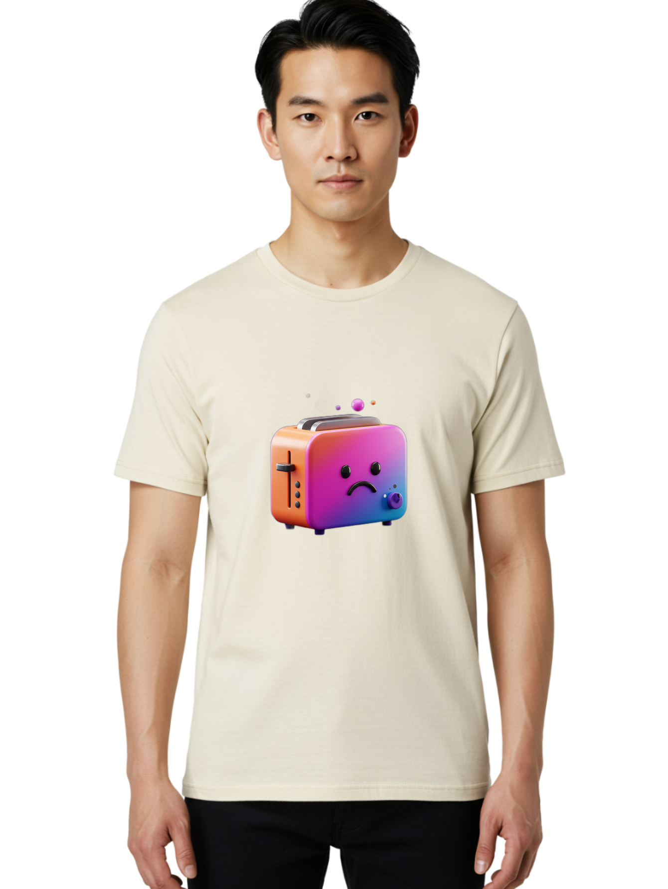 Sad-Toaster-3 Men'S Graphic Tee, 100% Cotton, Comfortable Casual Summer Wear, Machine Washable, Vintage Camera, Old Camera, Antique Camera, Black Camera, Classic Photography, Photography Equipment, Nostalgic Device, Film Camera, Camera Art Ban409