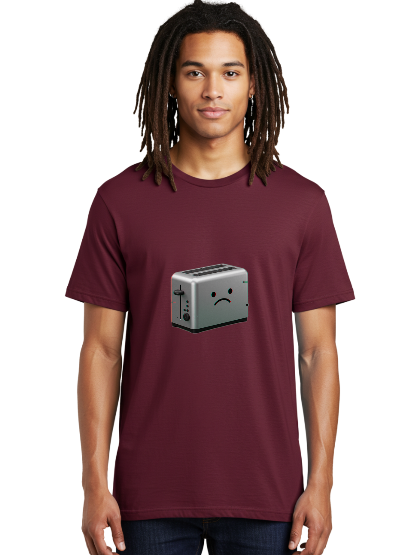 Sad-Toaster-4 Men'S Graphic Tee, 100% Cotton, Comfortable Casual Summer Wear, Machine Washable, Vintage Camera, Old Camera, Antique Camera, Black Camera, Classic Photography, Photography Equipment, Nostalgic Device, Film Camera, Camera Art Ban410