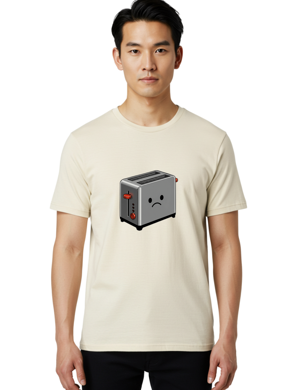 Sad-Toaster-5 Men'S Graphic Tee, 100% Cotton, Comfortable Casual Summer Wear, Machine Washable, Vintage Camera, Old Camera, Antique Camera, Black Camera, Classic Photography, Photography Equipment, Nostalgic Device, Film Camera, Camera Art Ban411