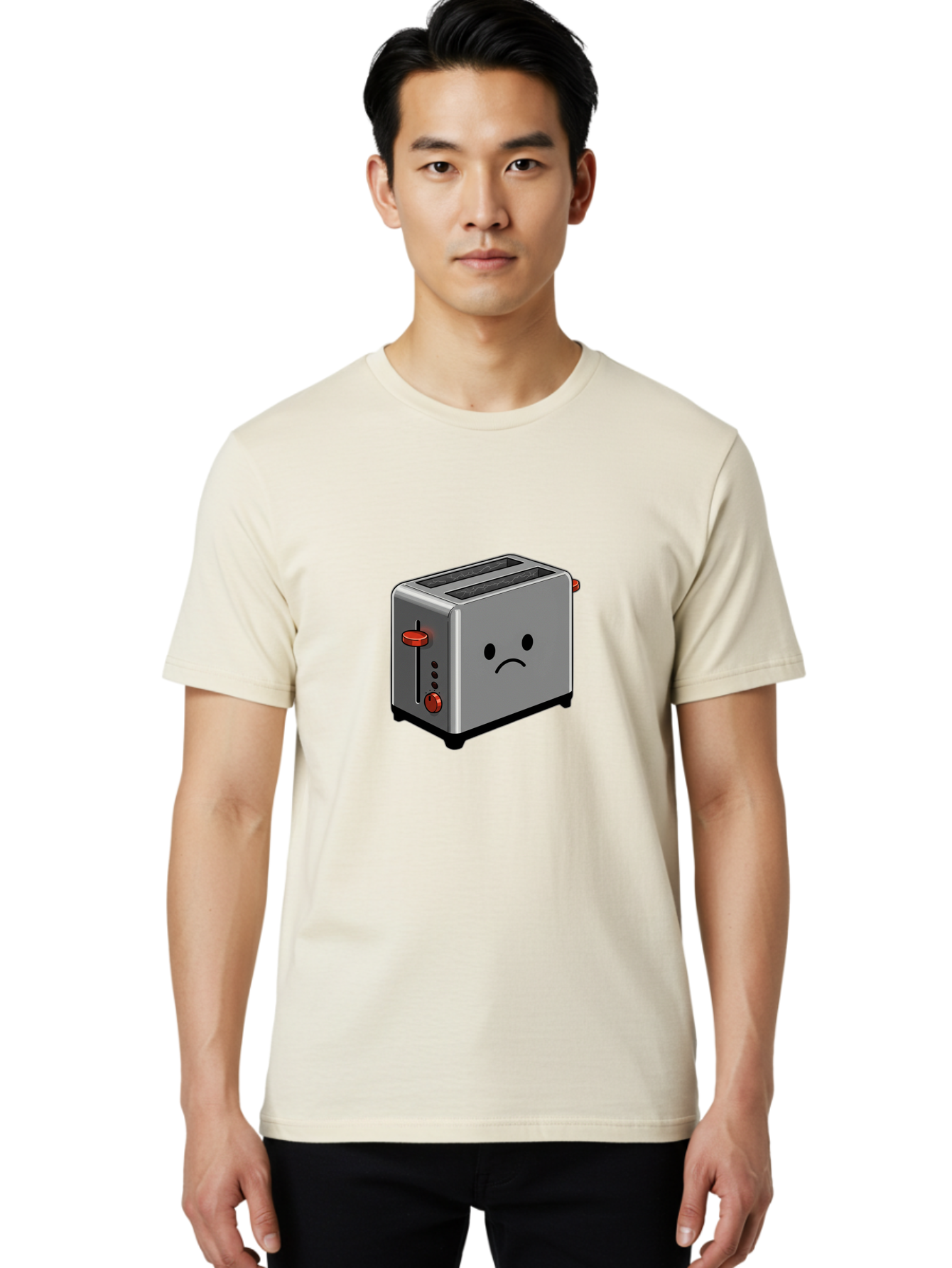 Sad-Toaster-5 Men'S Graphic Tee, 100% Cotton, Comfortable Casual Summer Wear, Machine Washable, Vintage Camera, Old Camera, Antique Camera, Black Camera, Classic Photography, Photography Equipment, Nostalgic Device, Film Camera, Camera Art Ban411