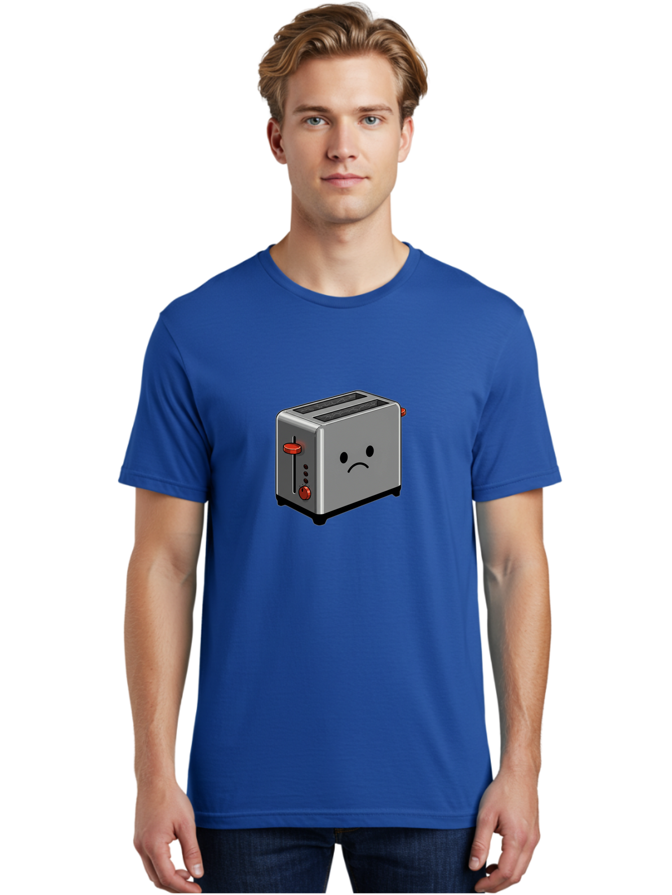 Sad-Toaster-5 Men'S Graphic Tee, 100% Cotton, Comfortable Casual Summer Wear, Machine Washable, Vintage Camera, Old Camera, Antique Camera, Black Camera, Classic Photography, Photography Equipment, Nostalgic Device, Film Camera, Camera Art Ban411