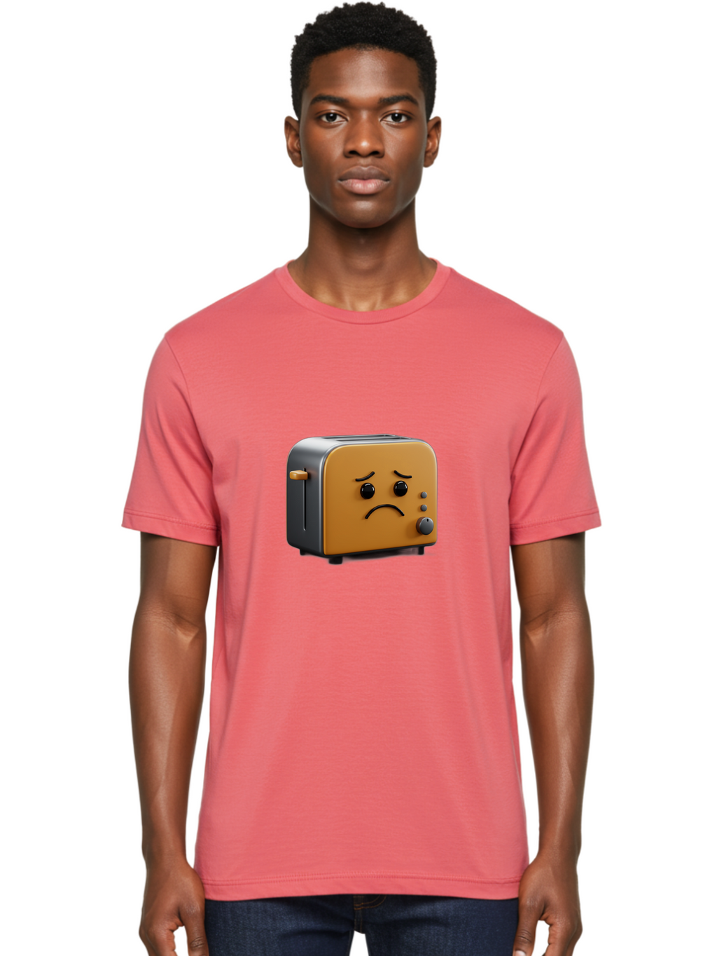 Sad-Toaster-6 Men'S Graphic Tee, 100% Cotton, Comfortable Casual Summer Wear, Machine Washable, Vintage Camera, Old Camera, Antique Camera, Black Camera, Classic Photography, Photography Equipment, Nostalgic Device, Film Camera, Camera Art Ban412