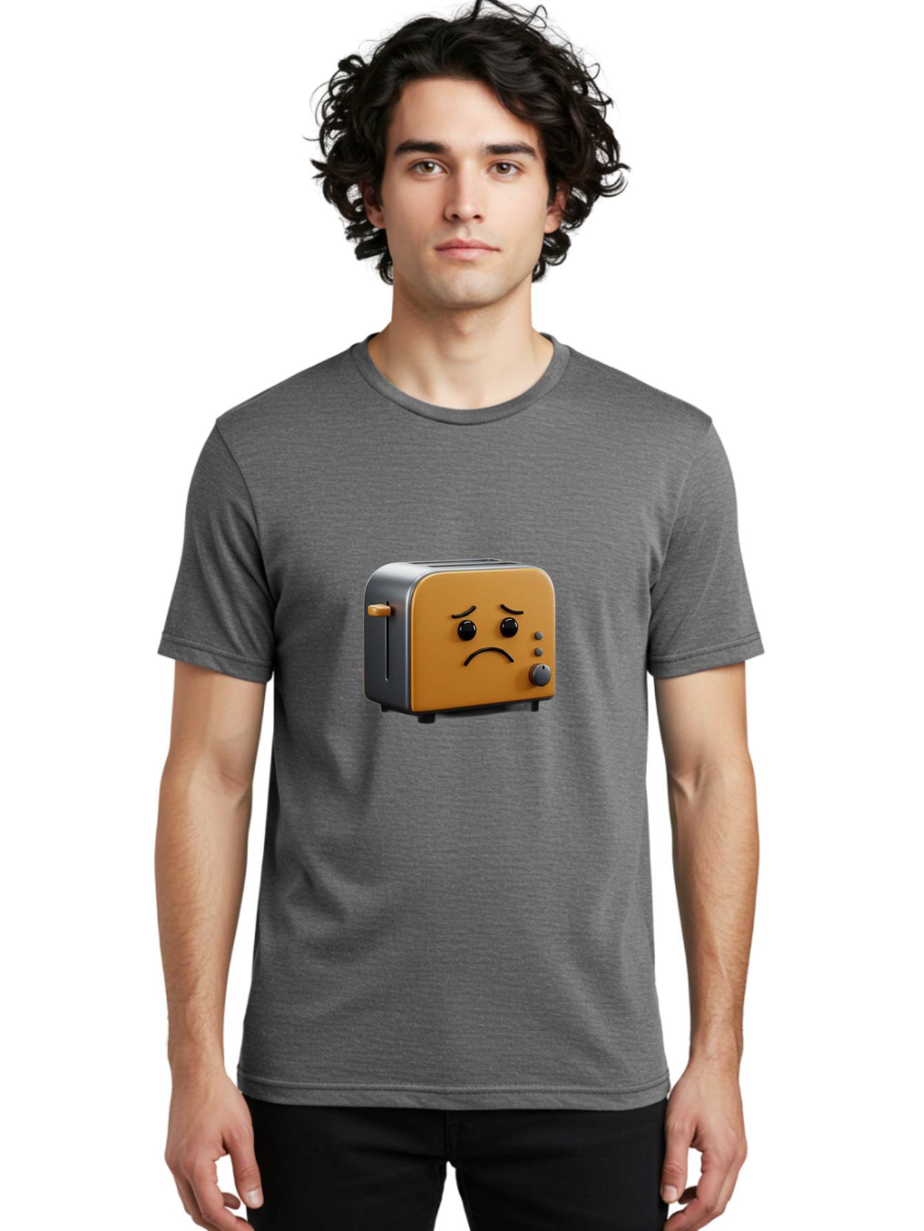 Sad-Toaster-6 Men'S Graphic Tee, 100% Cotton, Comfortable Casual Summer Wear, Machine Washable, Vintage Camera, Old Camera, Antique Camera, Black Camera, Classic Photography, Photography Equipment, Nostalgic Device, Film Camera, Camera Art Ban412