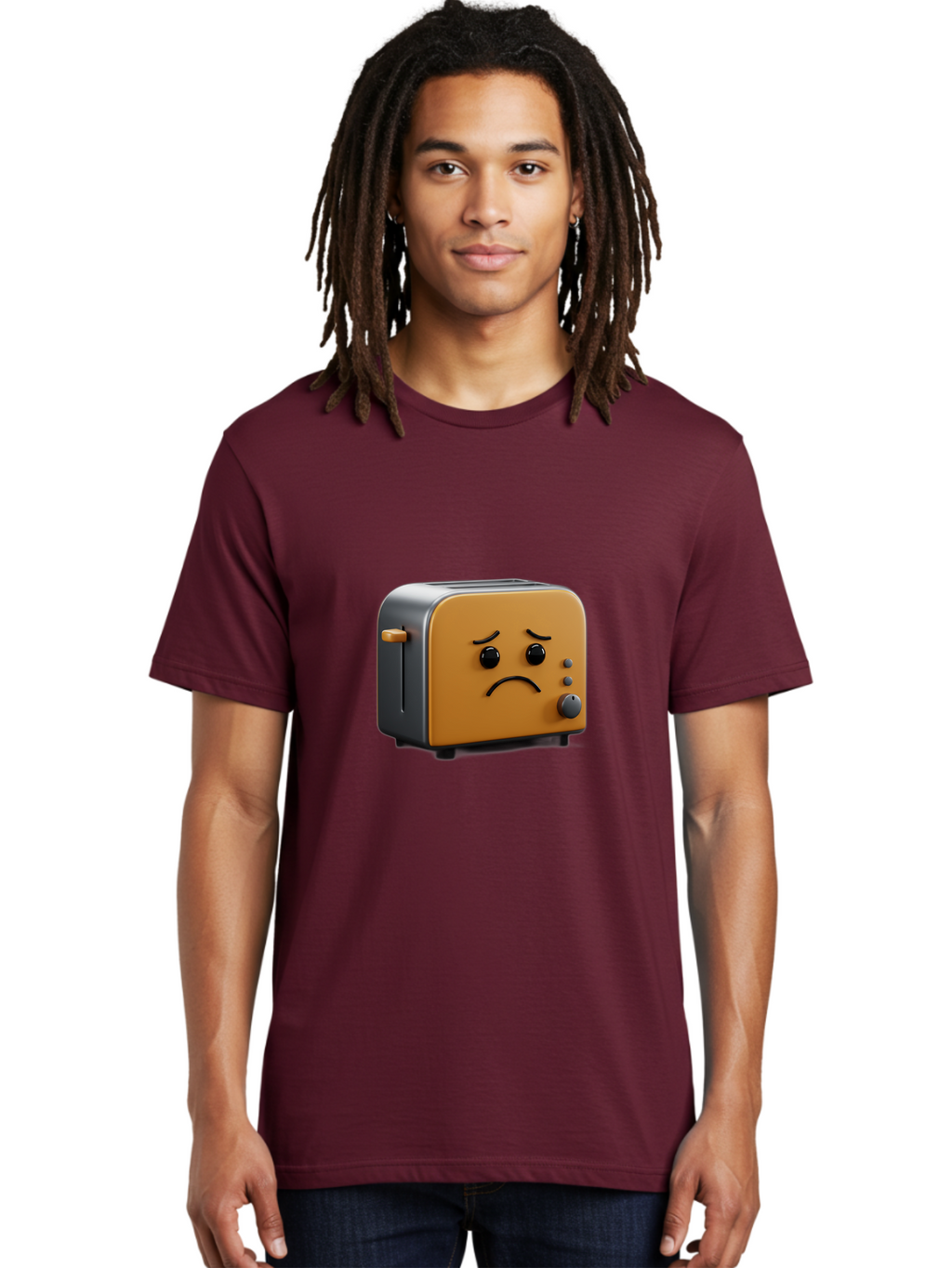 Sad-Toaster-6 Men'S Graphic Tee, 100% Cotton, Comfortable Casual Summer Wear, Machine Washable, Vintage Camera, Old Camera, Antique Camera, Black Camera, Classic Photography, Photography Equipment, Nostalgic Device, Film Camera, Camera Art Ban412