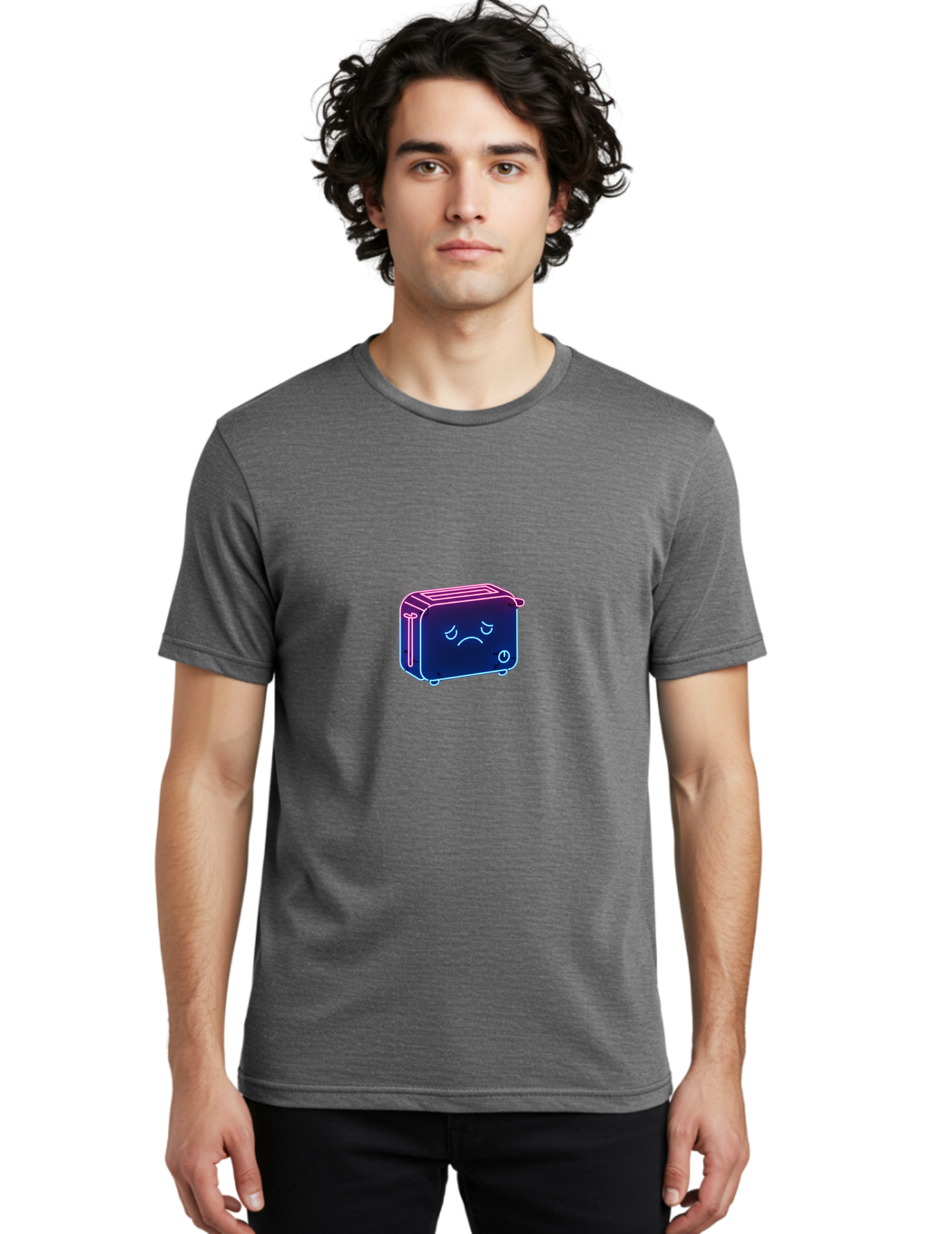 Sad-Toaster-7 Men'S Graphic Tee, 100% Cotton, Comfortable Casual Summer Wear, Machine Washable, Vintage Camera, Old Camera, Antique Camera, Black Camera, Classic Photography, Photography Equipment, Nostalgic Device, Film Camera, Camera Art Ban413