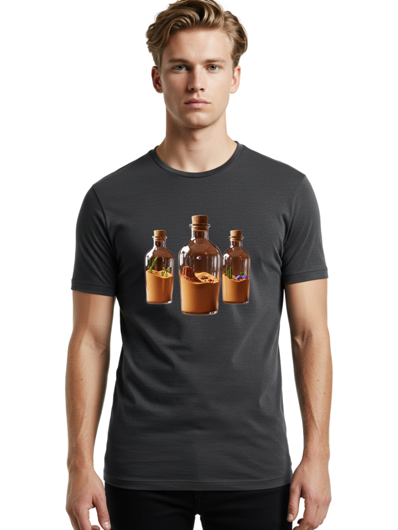 Sand-In-Bottles Men'S Graphic Tee, 100% Cotton, Comfortable Casual Summer Wear, Machine Washable, Vintage Camera, Old Camera, Antique Camera, Black Camera, Classic Photography, Photography Equipment, Nostalgic Device, Film Camera, Camera Art Ban424