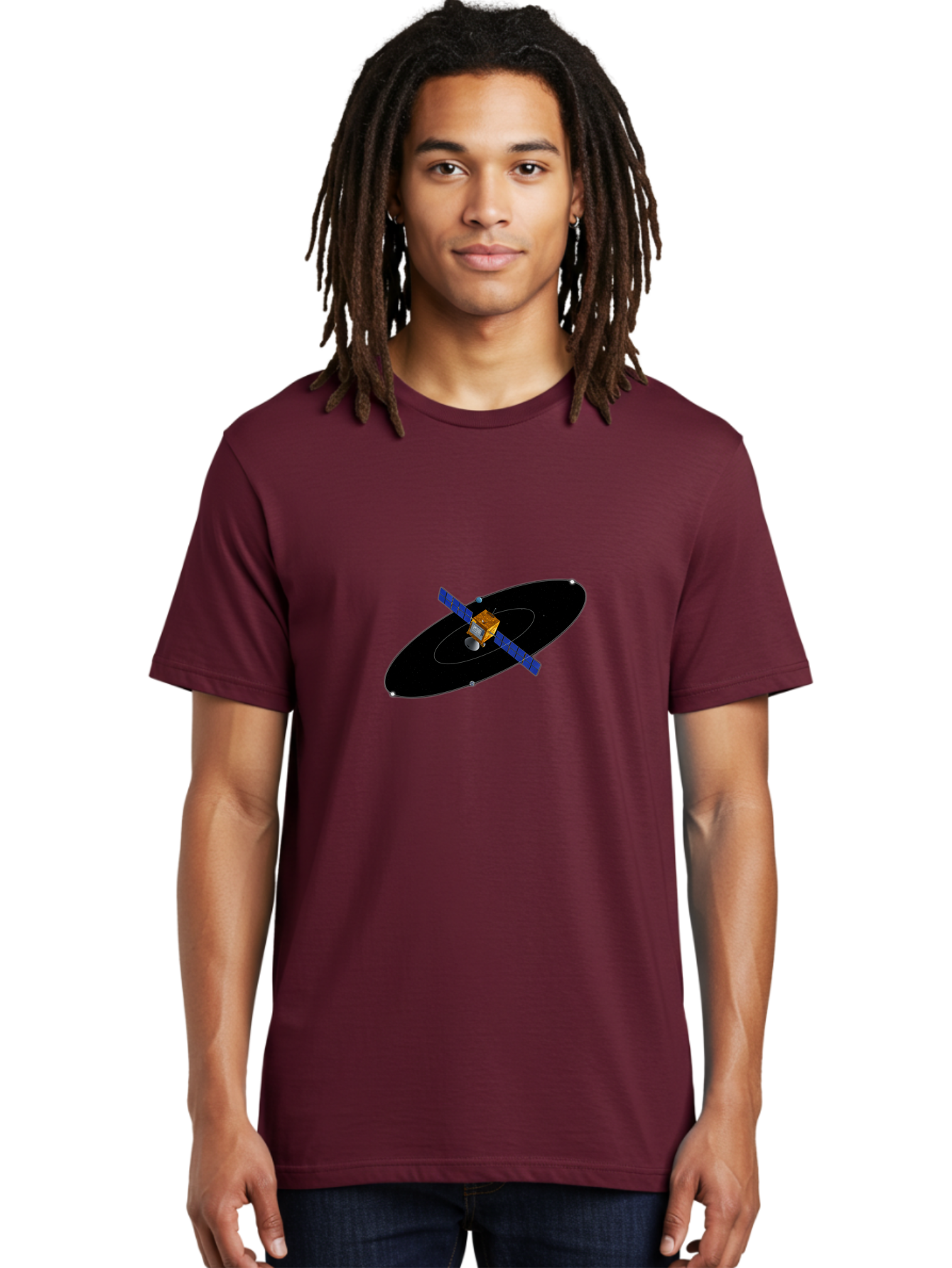 Satellite Men'S Graphic Tee, 100% Cotton, Comfortable Casual Summer Wear, Machine Washable, Vintage Camera, Old Camera, Antique Camera, Black Camera, Classic Photography, Photography Equipment, Nostalgic Device, Film Camera, Camera Art Ban426
