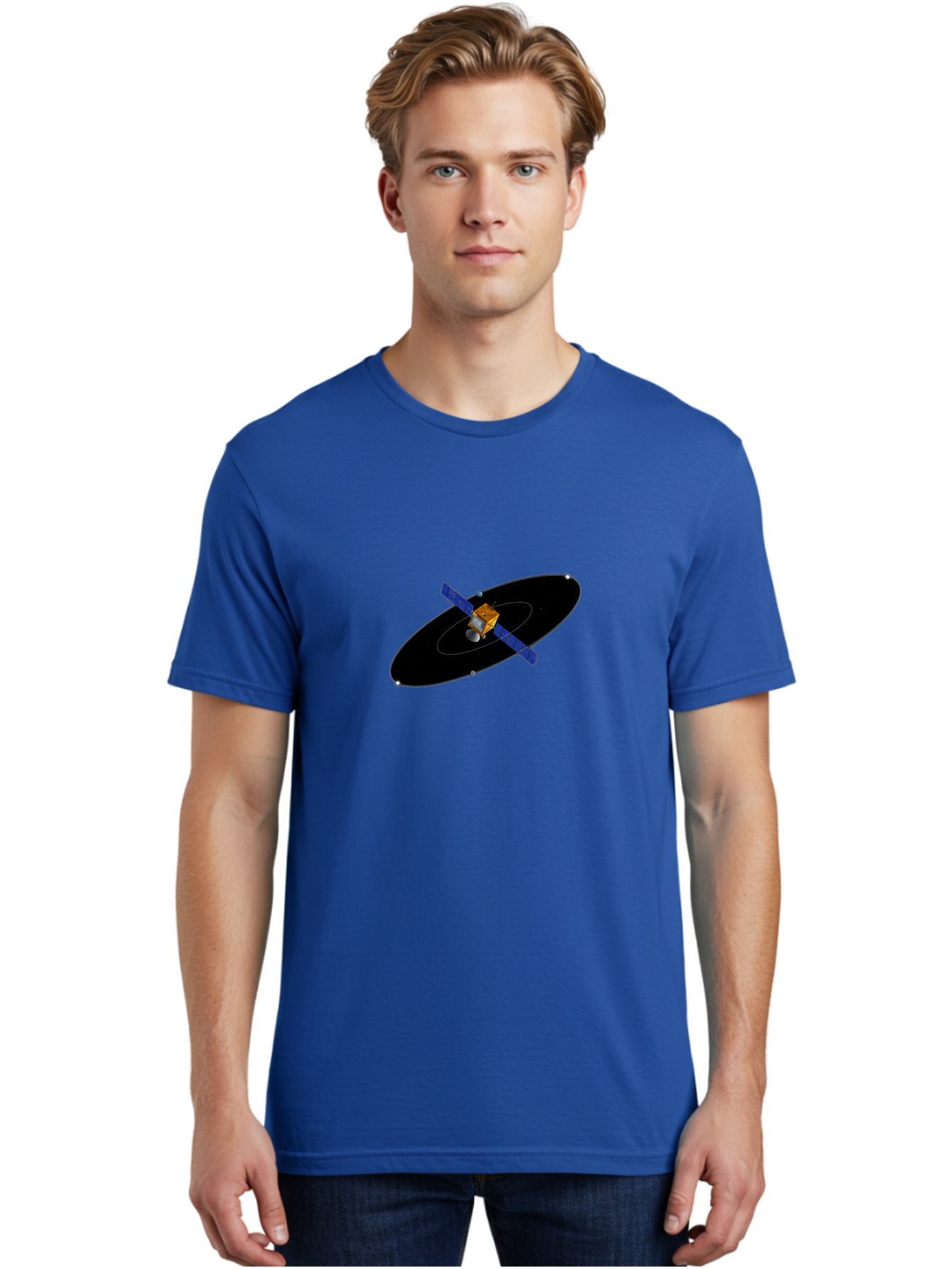Satellite Men'S Graphic Tee, 100% Cotton, Comfortable Casual Summer Wear, Machine Washable, Vintage Camera, Old Camera, Antique Camera, Black Camera, Classic Photography, Photography Equipment, Nostalgic Device, Film Camera, Camera Art Ban426