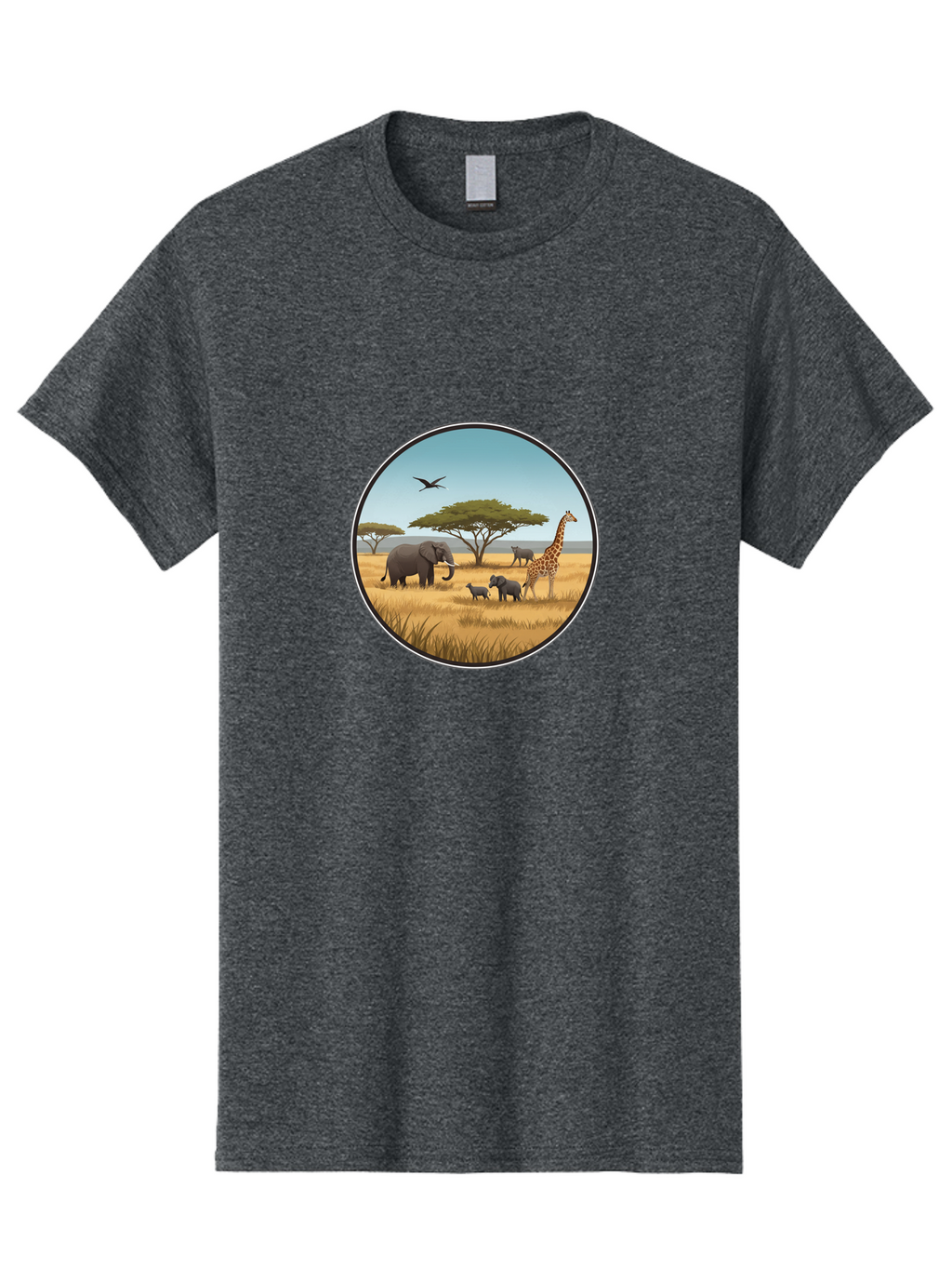 Savannah-Animals Men'S Graphic Tee, 100% Cotton, Comfortable Casual Summer Wear, Machine Washable, Vintage Camera, Old Camera, Antique Camera, Black Camera, Classic Photography, Photography Equipment, Nostalgic Device, Film Camera, Camera Art Ban429