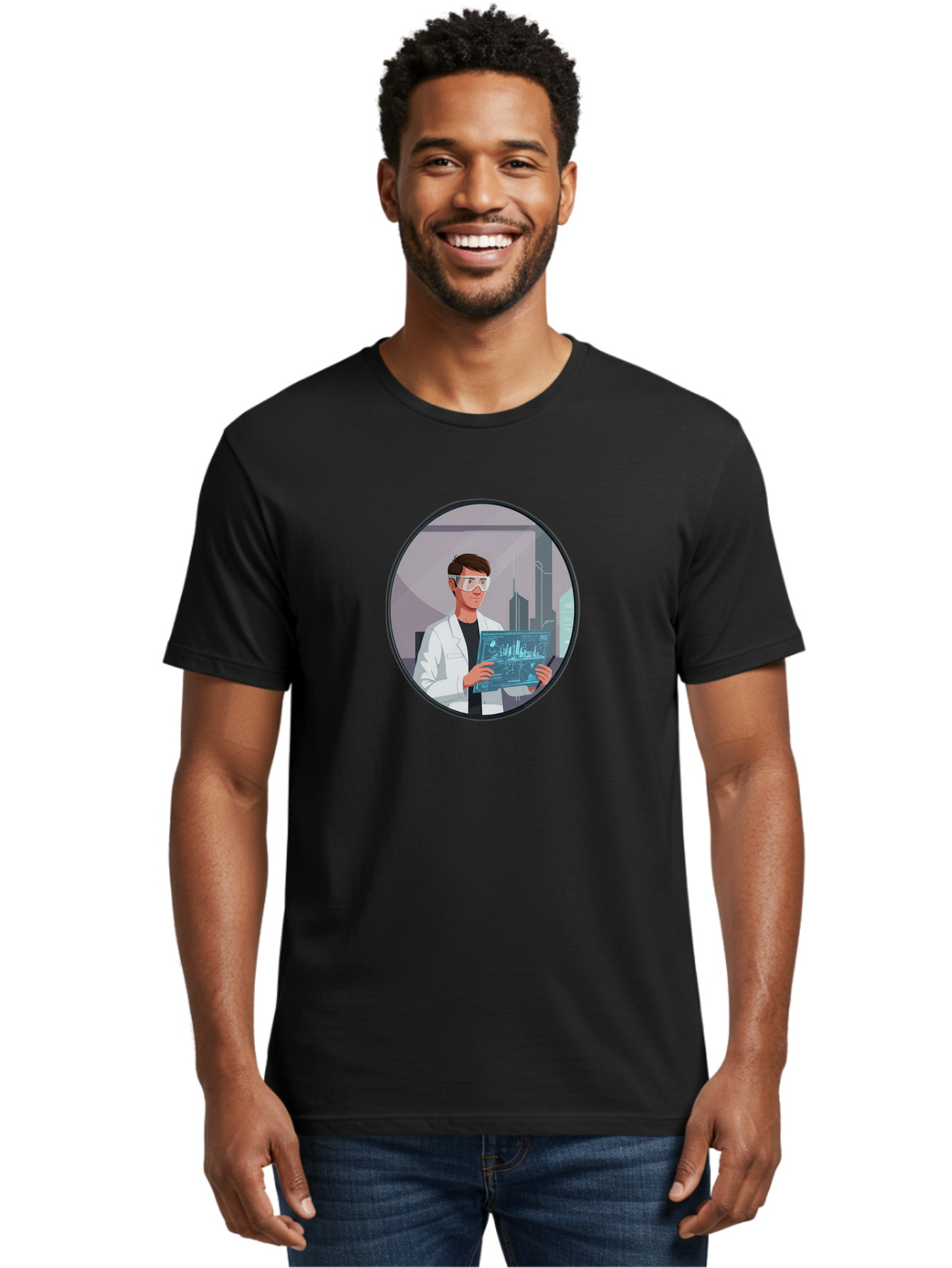 Scientist-Analyzing-Data Men'S Graphic Tee, 100% Cotton, Comfortable Casual Summer Wear, Machine Washable, Vintage Camera, Old Camera, Antique Camera, Black Camera, Classic Photography, Photography Equipment, Nostalgic Device, Film Camera, Ban430