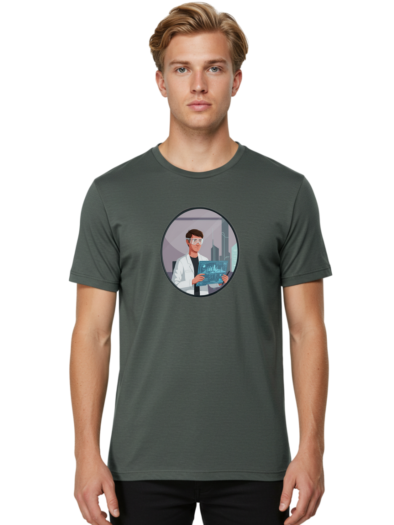 Scientist-Analyzing-Data Men'S Graphic Tee, 100% Cotton, Comfortable Casual Summer Wear, Machine Washable, Vintage Camera, Old Camera, Antique Camera, Black Camera, Classic Photography, Photography Equipment, Nostalgic Device, Film Camera, Ban430