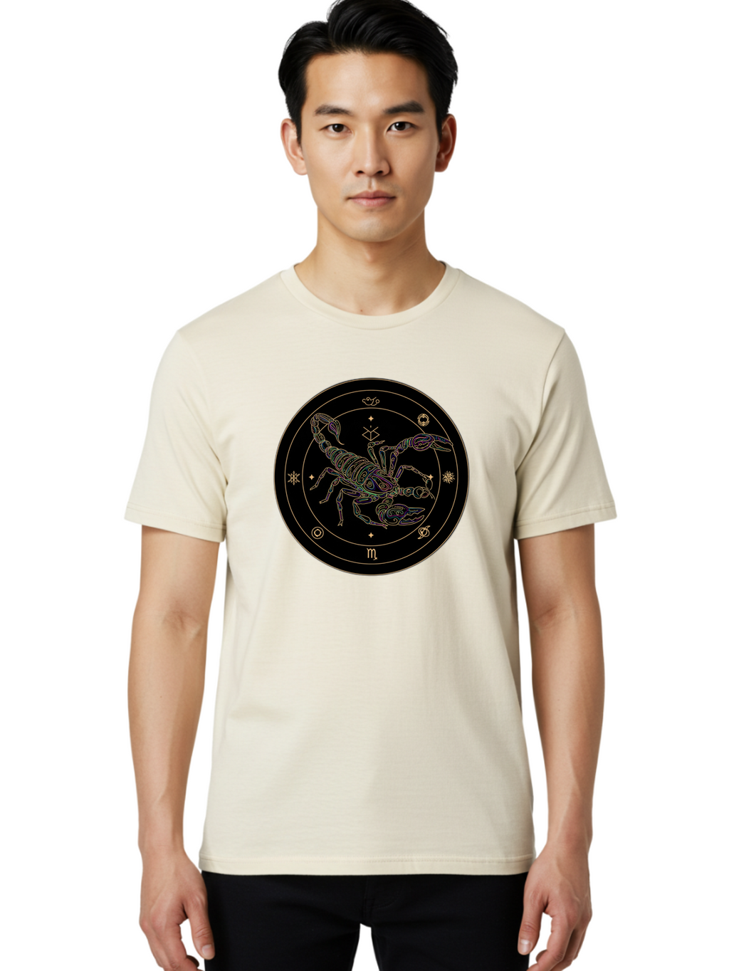 Scorpio-Zodiac-Sign-1 Men'S Graphic Tee, 100% Cotton, Comfortable Casual Summer Wear, Machine Washable, Vintage Camera, Old Camera, Antique Camera, Black Camera, Classic Photography, Photography Equipment, Nostalgic Device, Film Camera, Ban431