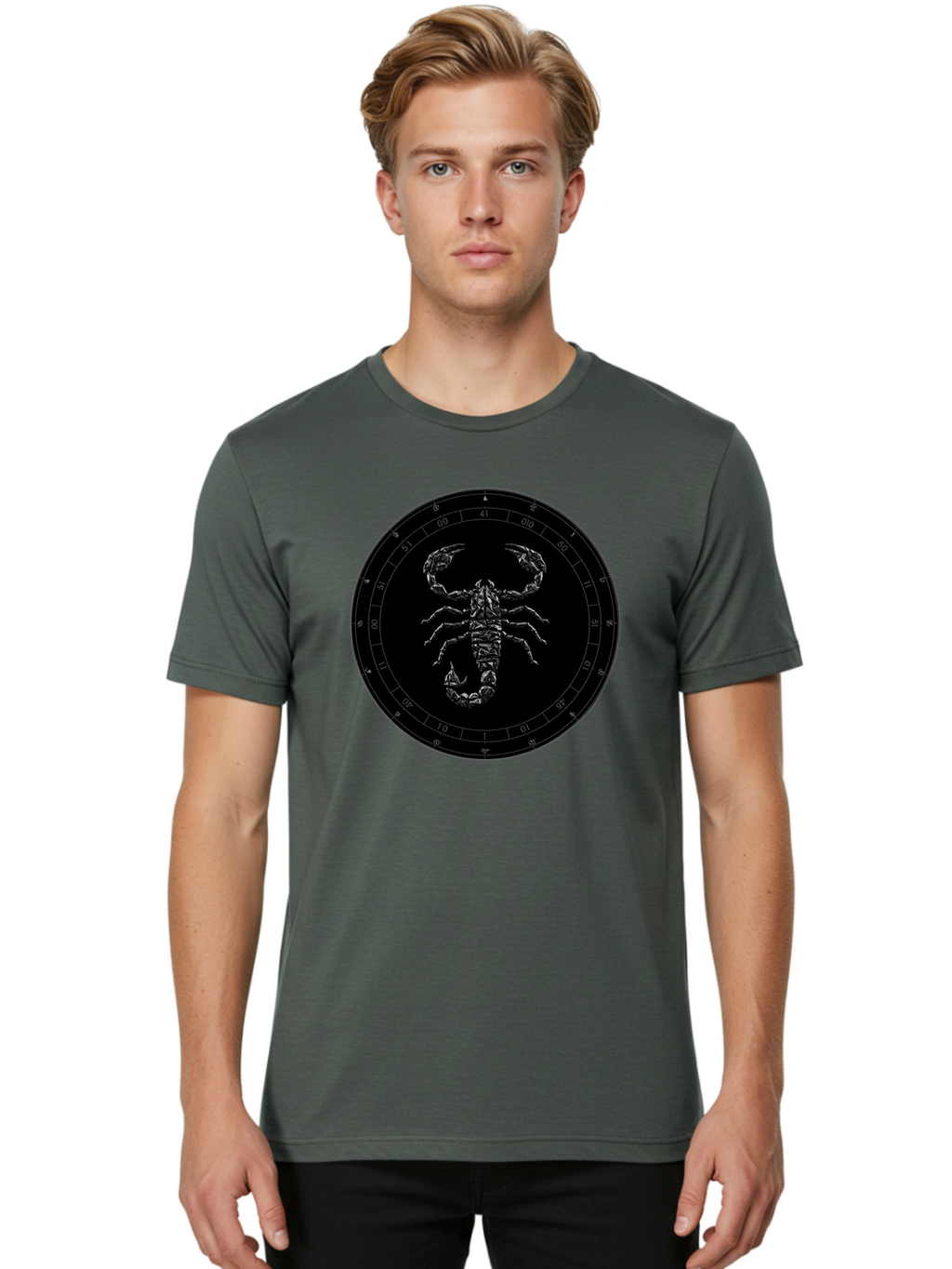 Scorpio-Zodiac-Sign Men'S Graphic Tee, 100% Cotton, Comfortable Casual Summer Wear, Machine Washable, Vintage Camera, Old Camera, Antique Camera, Black Camera, Classic Photography, Photography Equipment, Nostalgic Device, Film Camera, Ban432