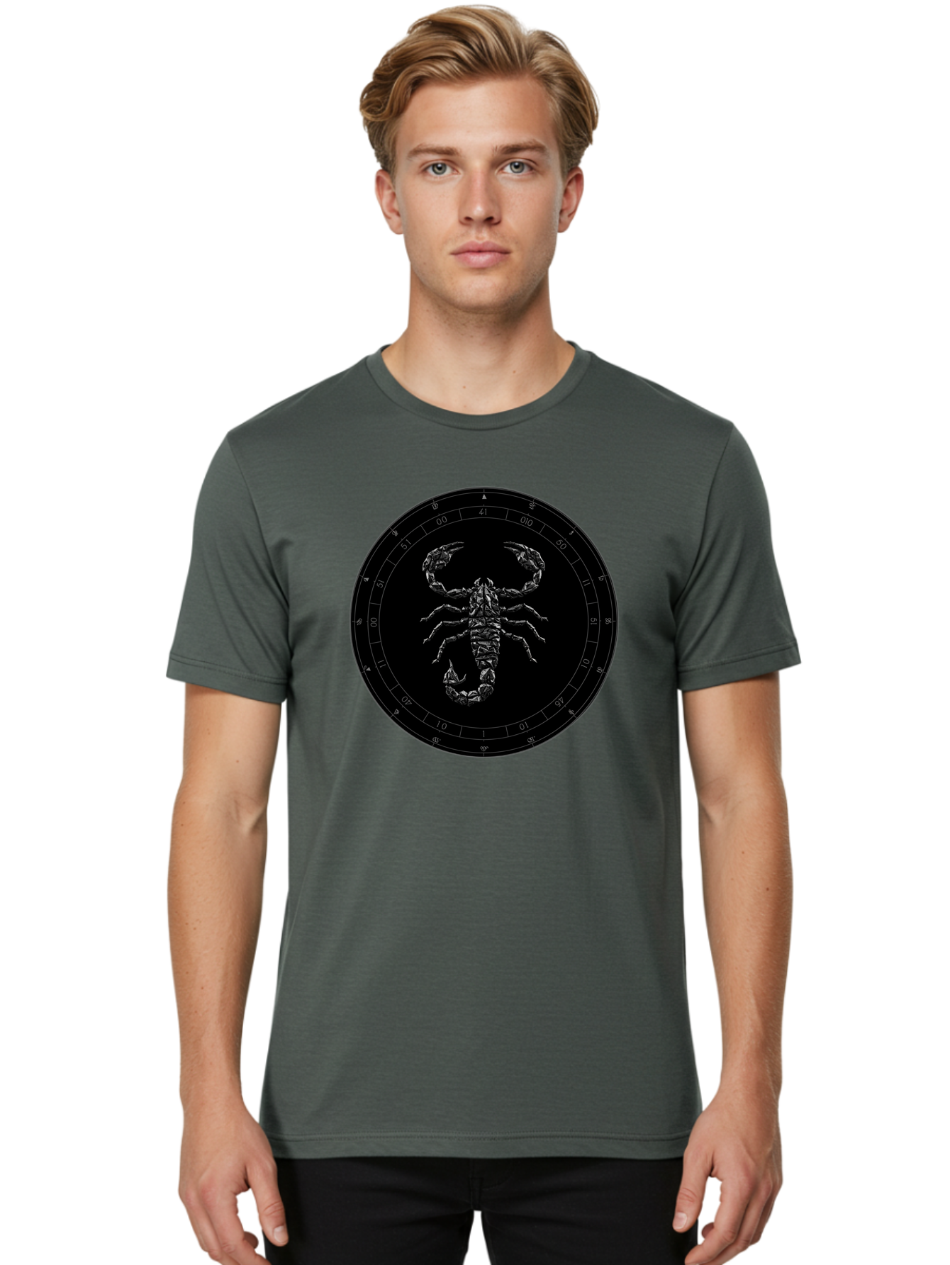 Scorpio-Zodiac-Sign Men'S Graphic Tee, 100% Cotton, Comfortable Casual Summer Wear, Machine Washable, Vintage Camera, Old Camera, Antique Camera, Black Camera, Classic Photography, Photography Equipment, Nostalgic Device, Film Camera, Ban432