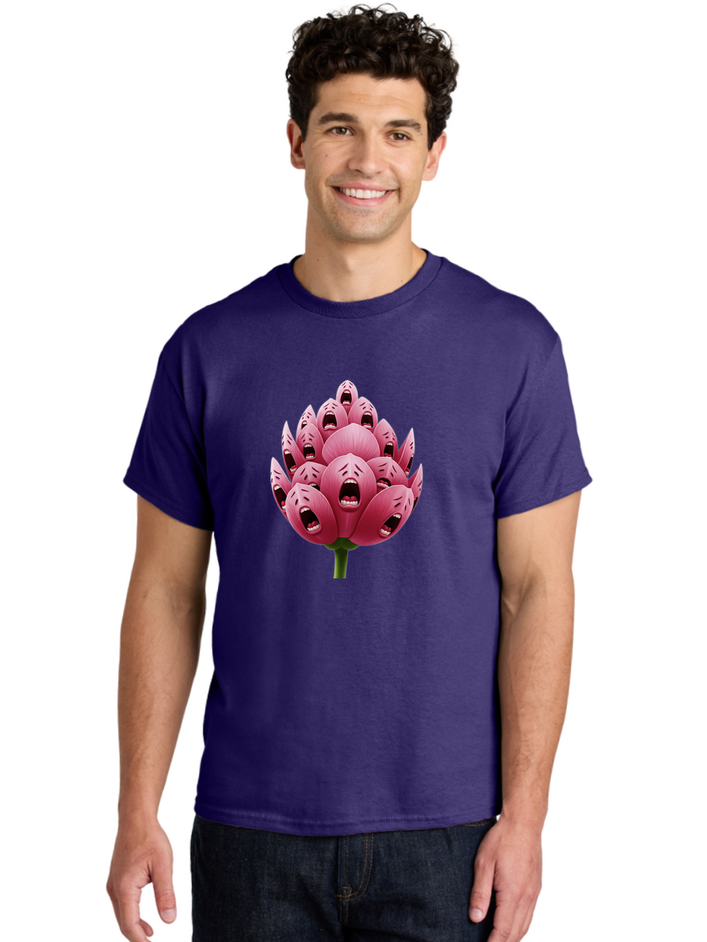Screaming-Flower-1 Men'S Graphic Tee, 100% Cotton, Comfortable Casual Summer Wear, Machine Washable, Vintage Camera, Old Camera, Antique Camera, Black Camera, Classic Photography, Photography Equipment, Nostalgic Device, Film Camera, Ban437