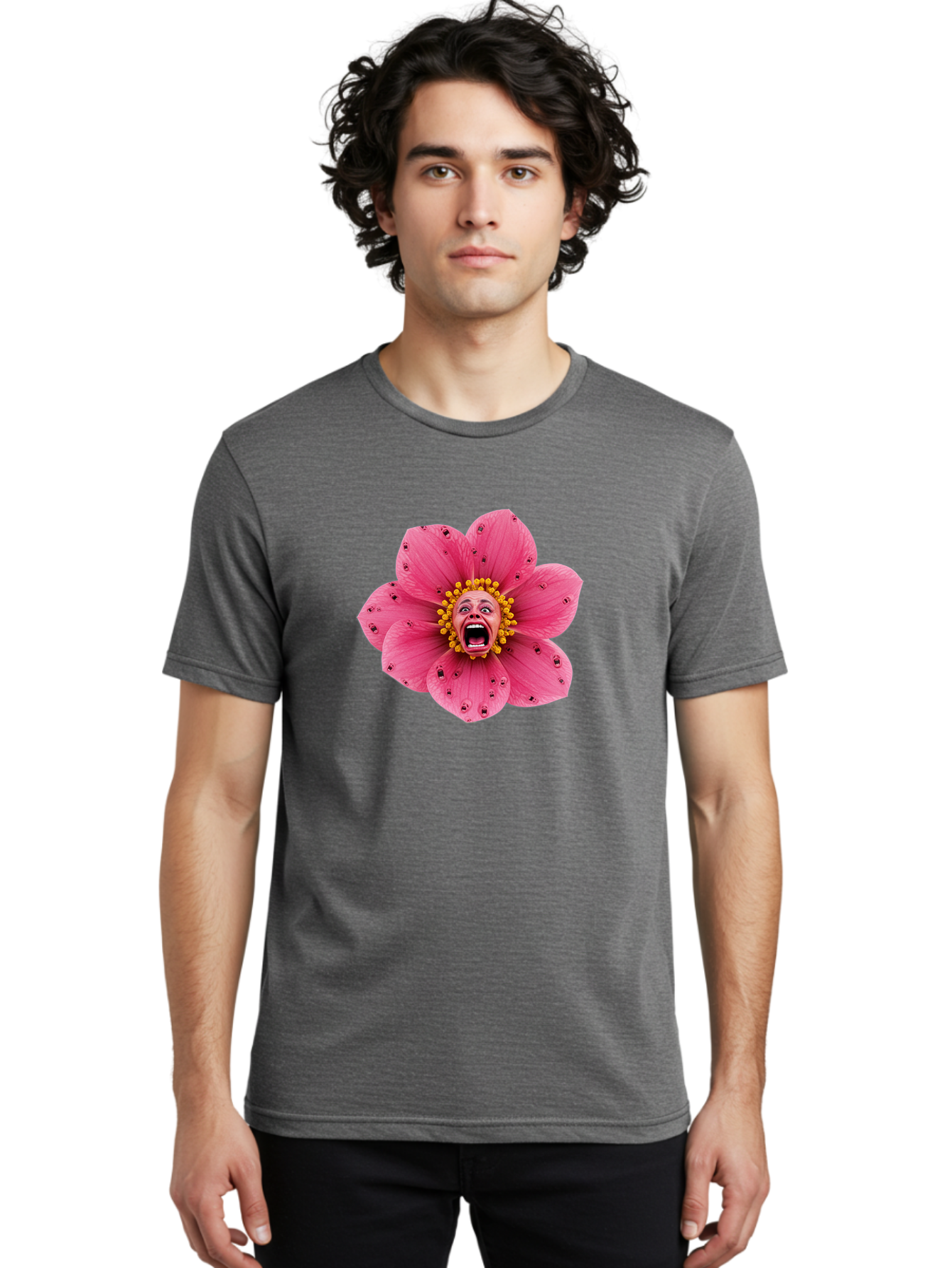 Screaming-Flower Men'S Graphic Tee, 100% Cotton, Comfortable Casual Summer Wear, Machine Washable, Vintage Camera, Old Camera, Antique Camera, Black Camera, Classic Photography, Photography Equipment, Nostalgic Device, Film Camera, Camera Art Ban438