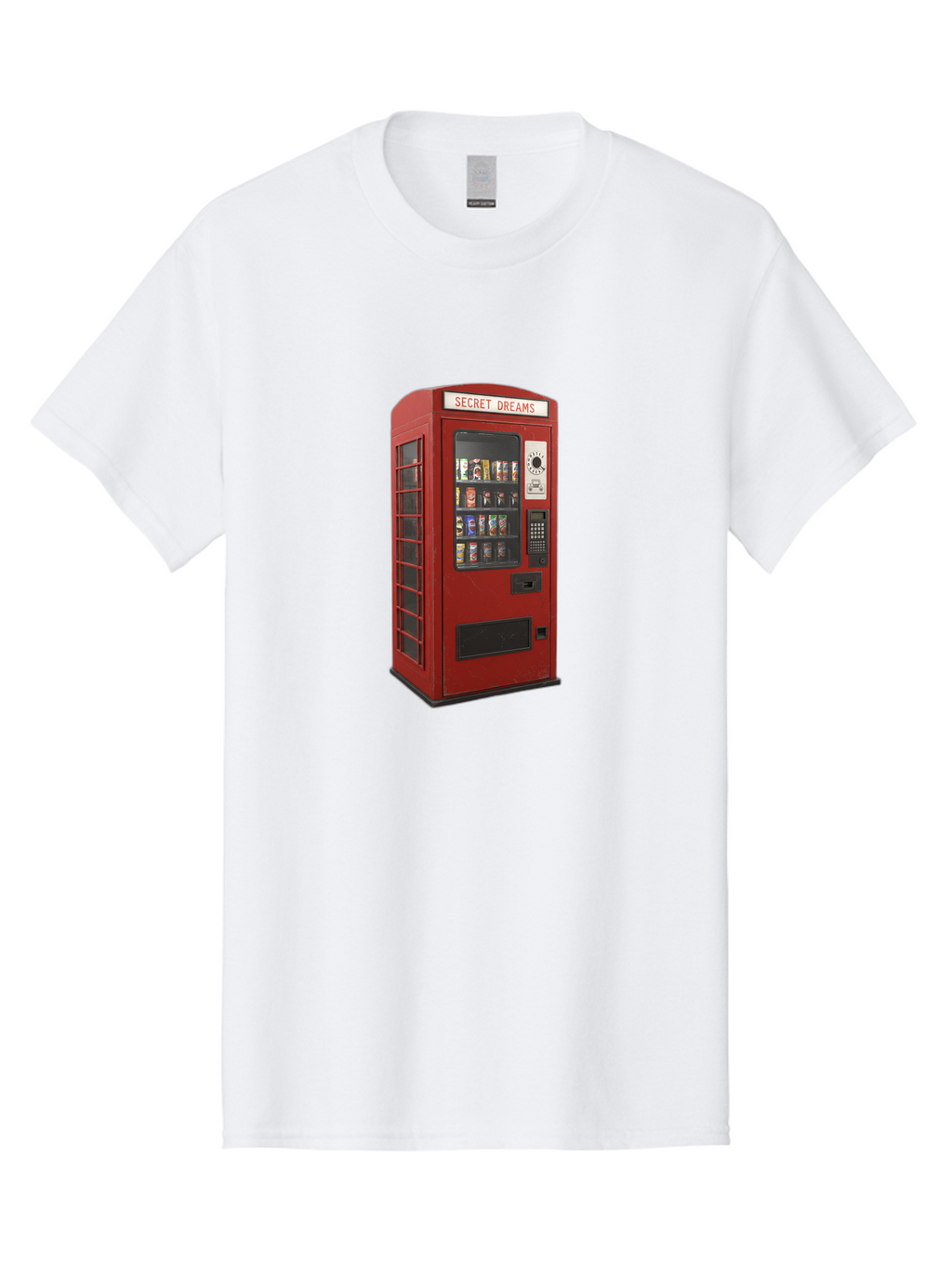 Secret-Dreams-Vending-Machine Men'S Graphic Tee, 100% Cotton, Comfortable Casual Summer Wear, Machine Washable, Vintage Camera, Old Camera, Antique Camera, Black Camera, Classic Photography, Photography Equipment, Nostalgic Device, Ban440