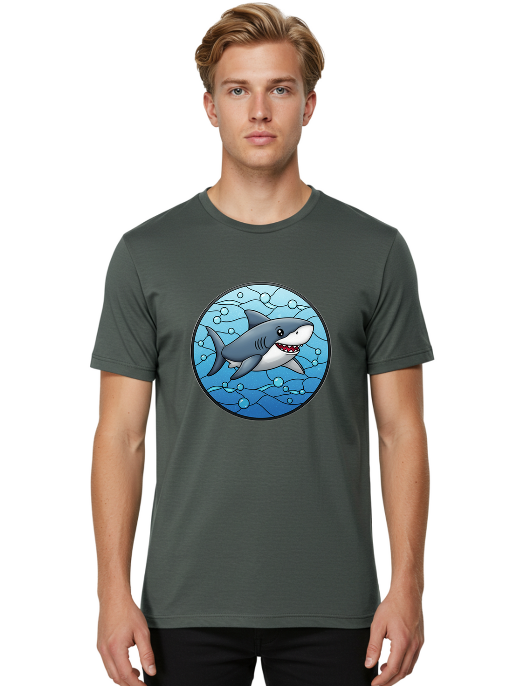 Shark-2 Men'S Graphic Tee, 100% Cotton, Comfortable Casual Summer Wear, Machine Washable, Vintage Camera, Old Camera, Antique Camera, Black Camera, Classic Photography, Photography Equipment, Nostalgic Device, Film Camera, Camera Art Ban443