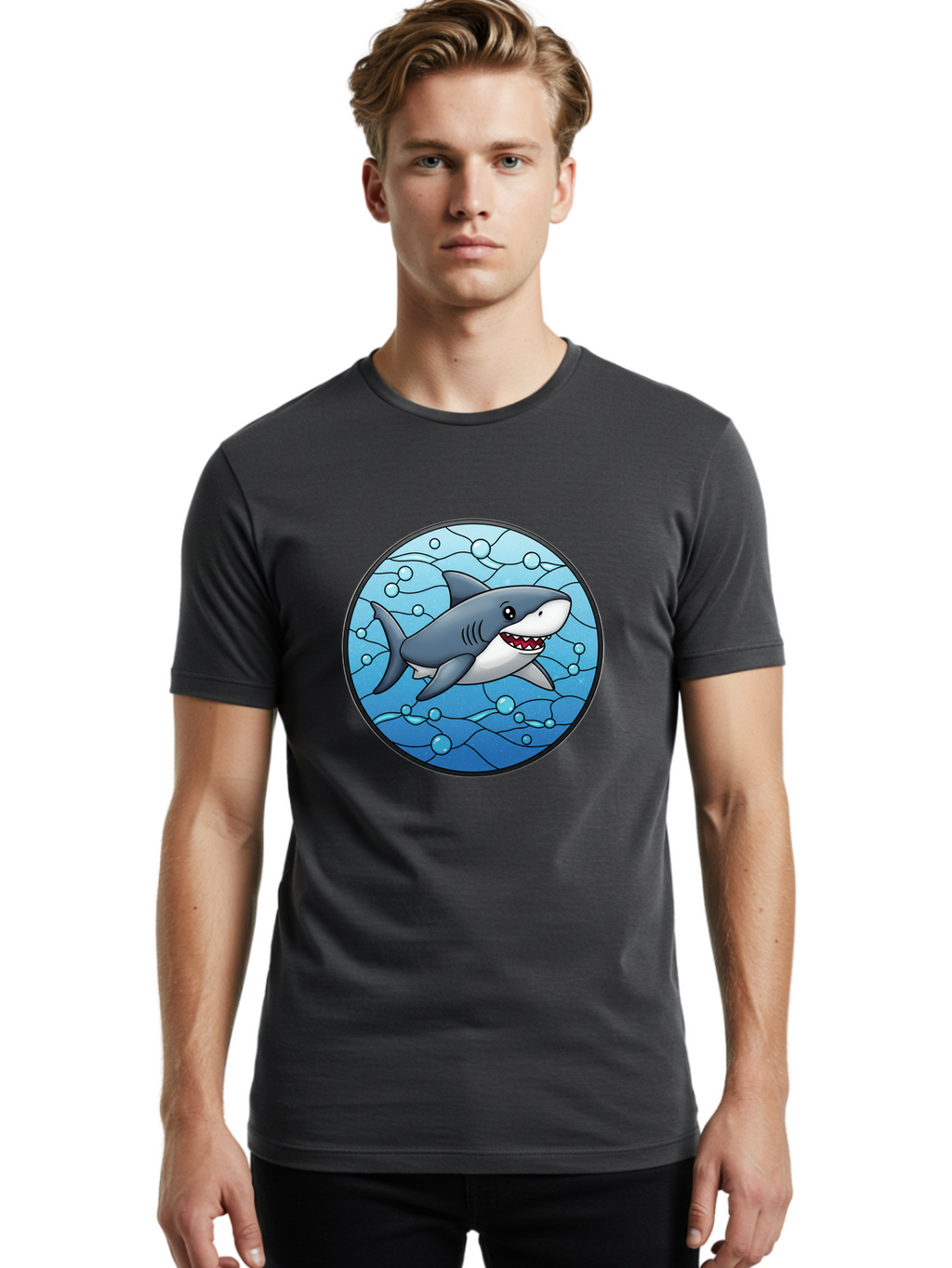 Shark-2 Men'S Graphic Tee, 100% Cotton, Comfortable Casual Summer Wear, Machine Washable, Vintage Camera, Old Camera, Antique Camera, Black Camera, Classic Photography, Photography Equipment, Nostalgic Device, Film Camera, Camera Art Ban443