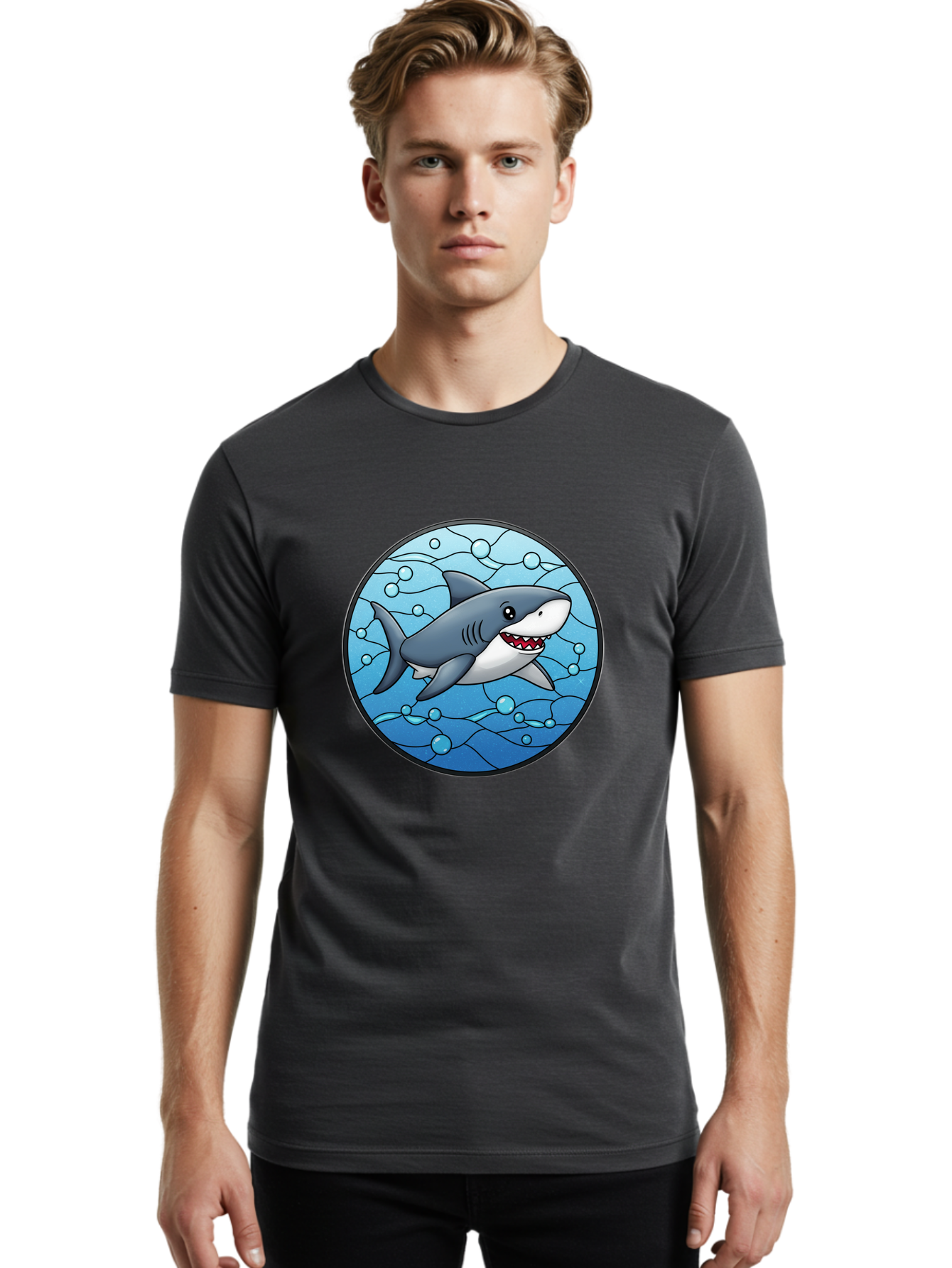 Shark-2 Men'S Graphic Tee, 100% Cotton, Comfortable Casual Summer Wear, Machine Washable, Vintage Camera, Old Camera, Antique Camera, Black Camera, Classic Photography, Photography Equipment, Nostalgic Device, Film Camera, Camera Art Ban443