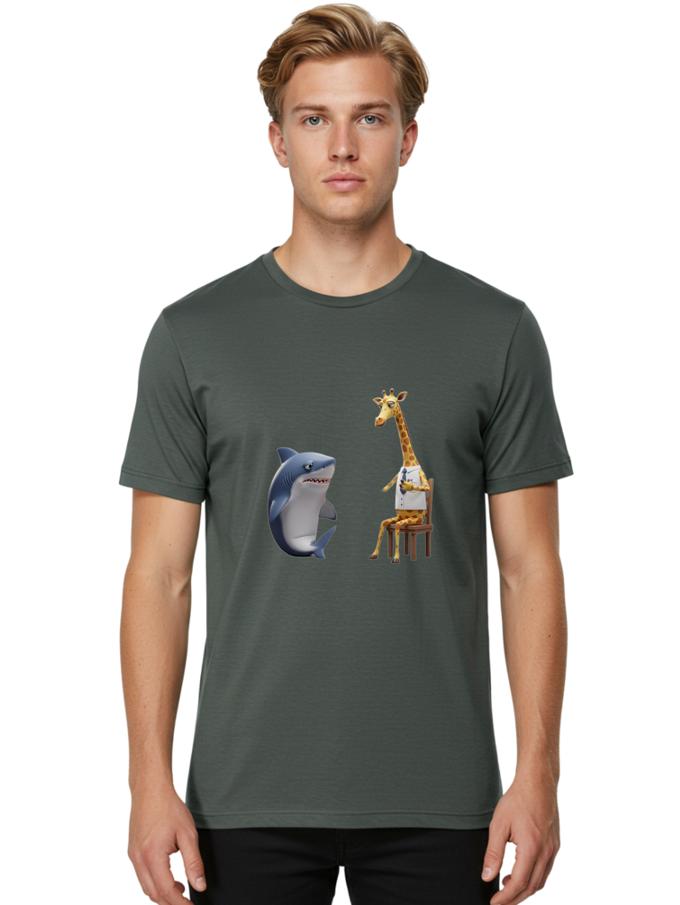 Shark-And-Doctor-Giraffe Men'S Graphic Tee, 100% Cotton, Comfortable Casual Summer Wear, Machine Washable, Vintage Camera, Old Camera, Antique Camera, Black Camera, Classic Photography, Photography Equipment, Nostalgic Device, Film Camera, Ban444