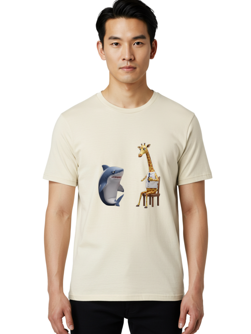 Shark-And-Doctor-Giraffe Men'S Graphic Tee, 100% Cotton, Comfortable Casual Summer Wear, Machine Washable, Vintage Camera, Old Camera, Antique Camera, Black Camera, Classic Photography, Photography Equipment, Nostalgic Device, Film Camera, Ban444