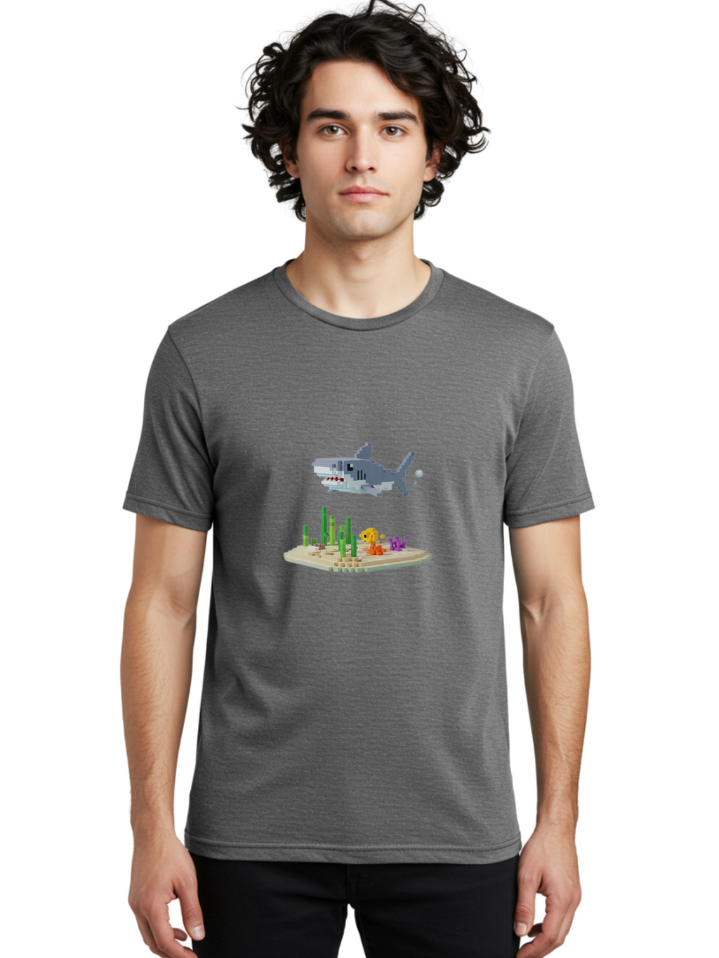 Shark-And-Fish Men'S Graphic Tee, 100% Cotton, Comfortable Casual Summer Wear, Machine Washable, Vintage Camera, Old Camera, Antique Camera, Black Camera, Classic Photography, Photography Equipment, Nostalgic Device, Film Camera, Camera Art Ban445