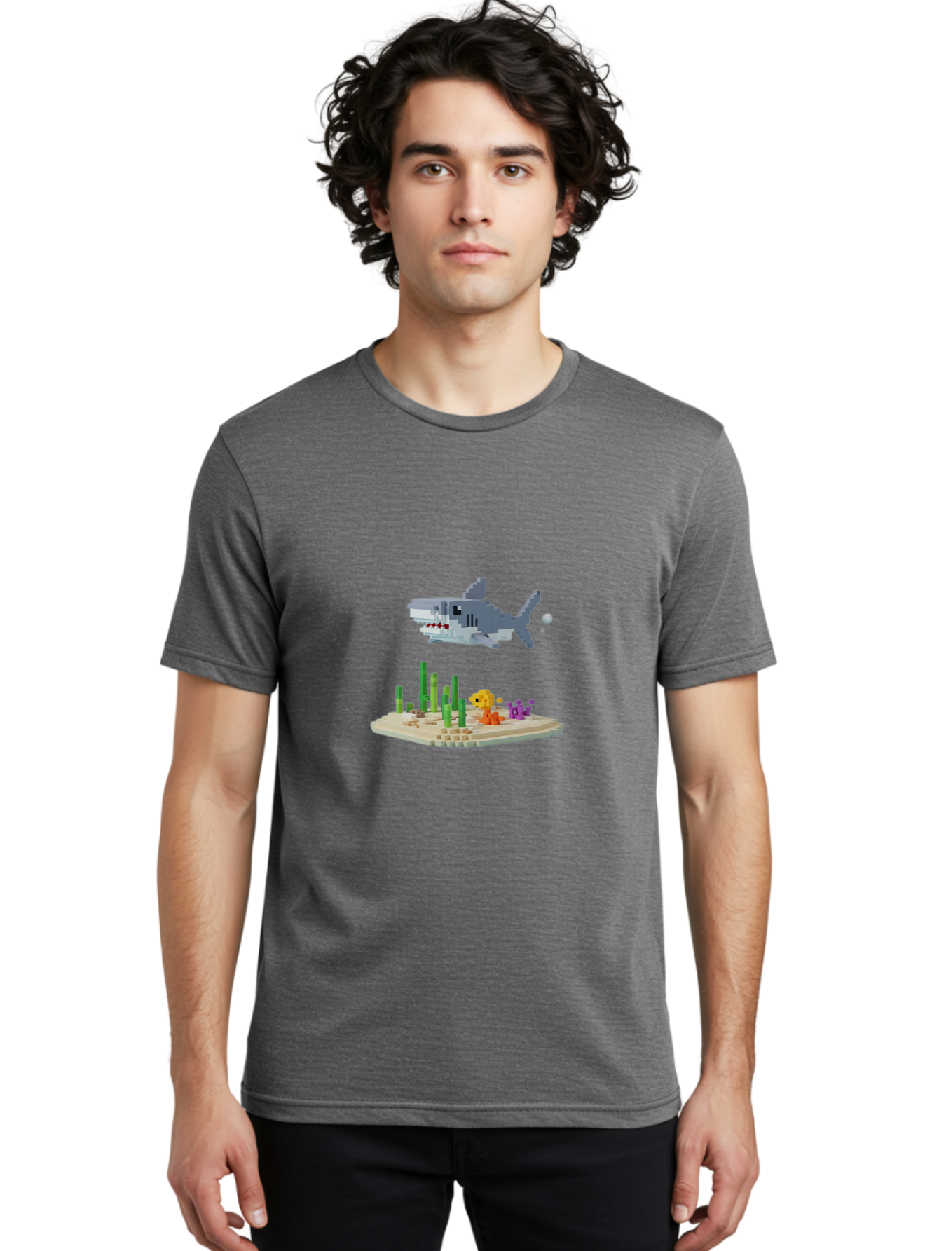 Shark-And-Fish Men'S Graphic Tee, 100% Cotton, Comfortable Casual Summer Wear, Machine Washable, Vintage Camera, Old Camera, Antique Camera, Black Camera, Classic Photography, Photography Equipment, Nostalgic Device, Film Camera, Camera Art Ban445