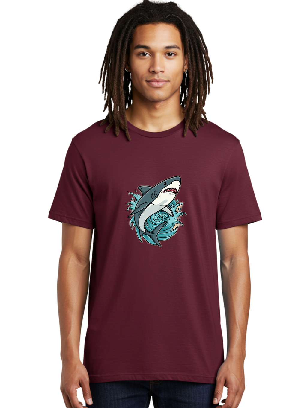 Shark-Attack Men'S Graphic Tee, 100% Cotton, Comfortable Casual Summer Wear, Machine Washable, Vintage Camera, Old Camera, Antique Camera, Black Camera, Classic Photography, Photography Equipment, Nostalgic Device, Film Camera, Camera Art Ban446