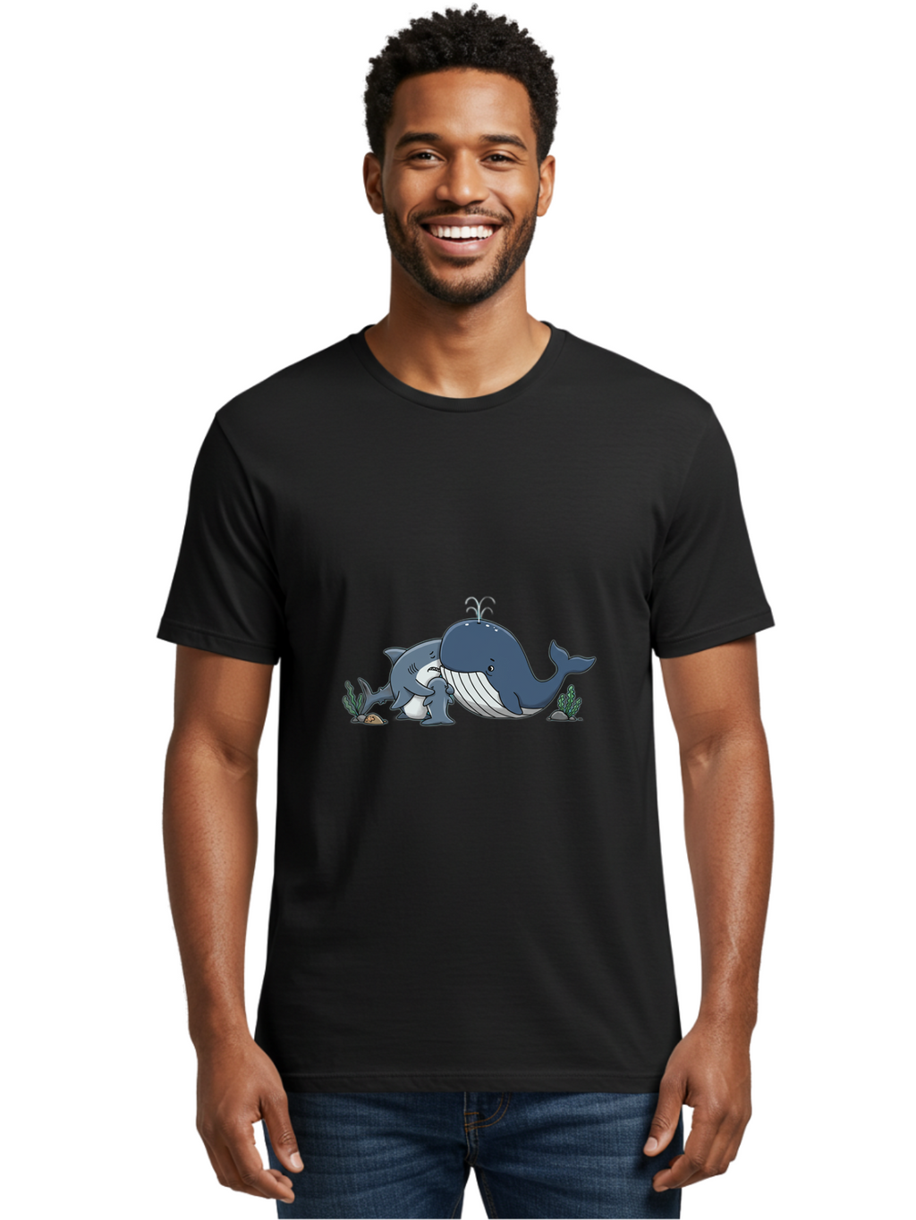Shark-Hugging-Whale Men'S Graphic Tee, 100% Cotton, Comfortable Casual Summer Wear, Machine Washable, Vintage Camera, Old Camera, Antique Camera, Black Camera, Classic Photography, Photography Equipment, Nostalgic Device, Film Camera, Ban447
