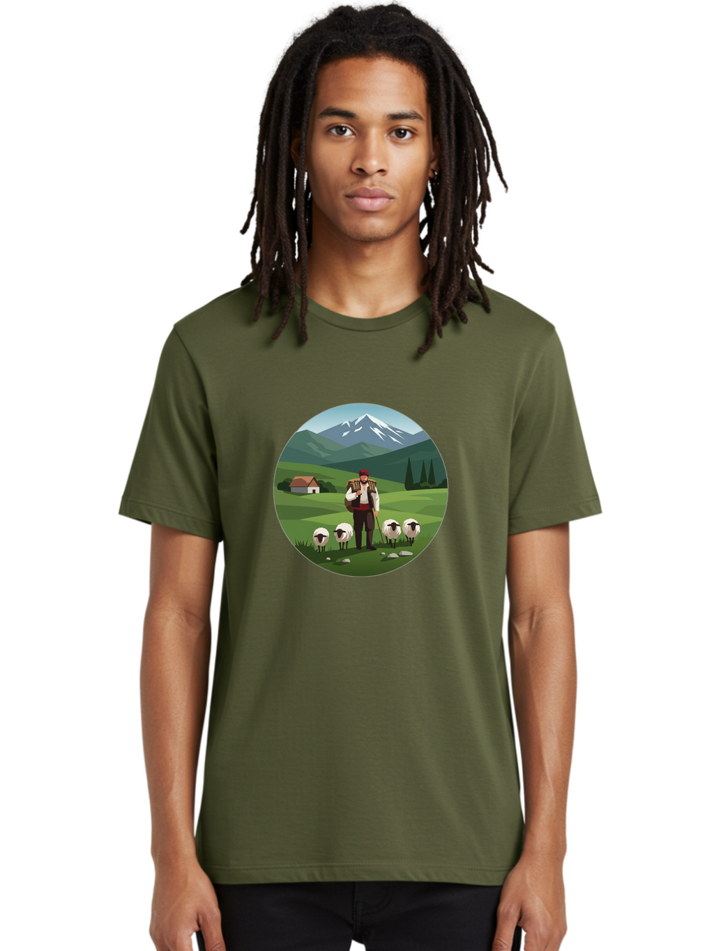 Shepherd Men'S Graphic Tee, 100% Cotton, Comfortable Casual Summer Wear, Machine Washable, Vintage Camera, Old Camera, Antique Camera, Black Camera, Classic Photography, Photography Equipment, Nostalgic Device, Film Camera, Camera Art Ban453