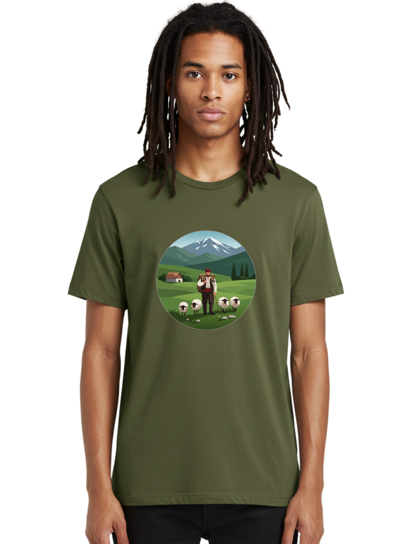 Shepherd Men'S Graphic Tee, 100% Cotton, Comfortable Casual Summer Wear, Machine Washable, Vintage Camera, Old Camera, Antique Camera, Black Camera, Classic Photography, Photography Equipment, Nostalgic Device, Film Camera, Camera Art Ban453