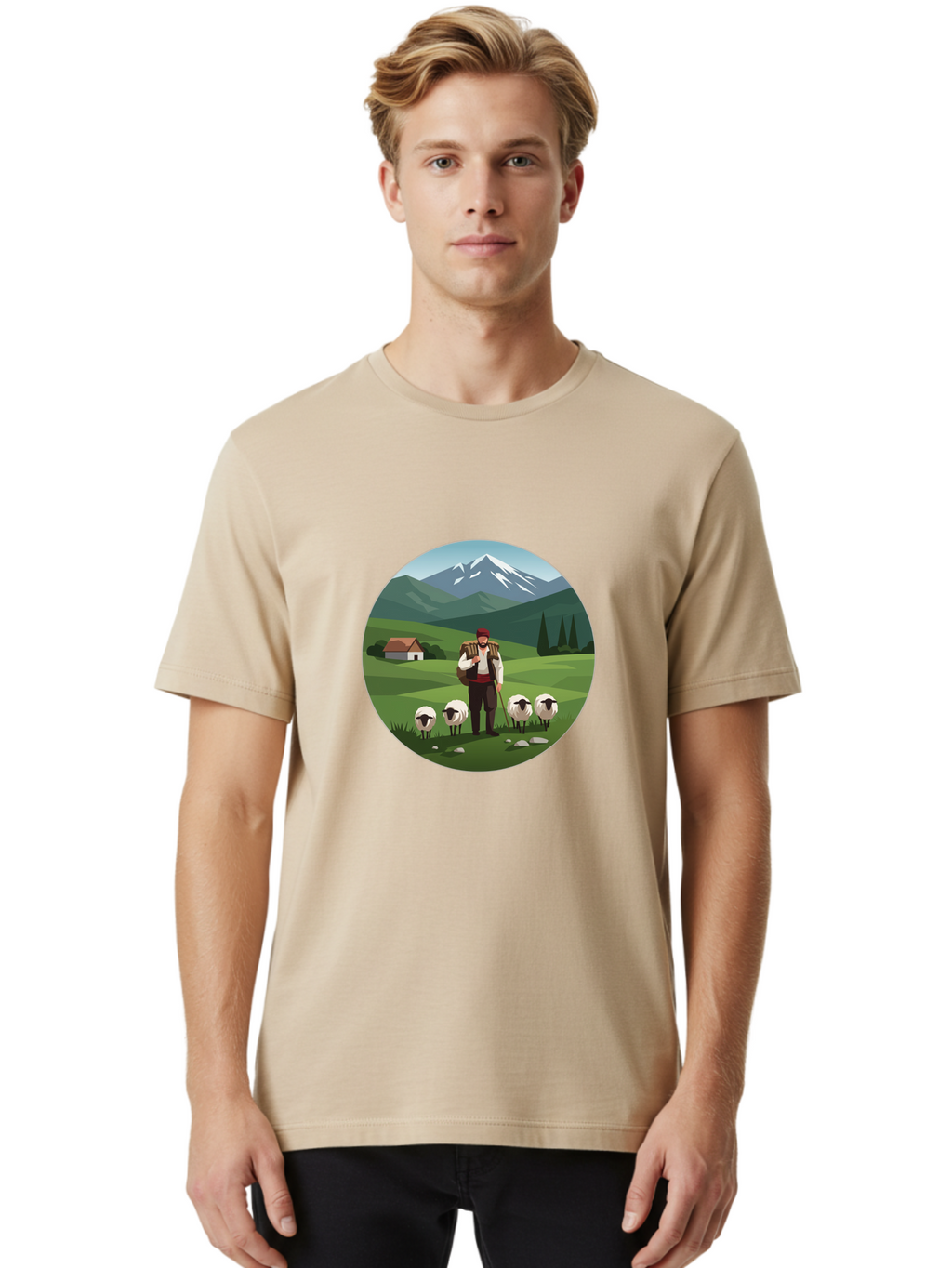 Shepherd Men'S Graphic Tee, 100% Cotton, Comfortable Casual Summer Wear, Machine Washable, Vintage Camera, Old Camera, Antique Camera, Black Camera, Classic Photography, Photography Equipment, Nostalgic Device, Film Camera, Camera Art Ban453
