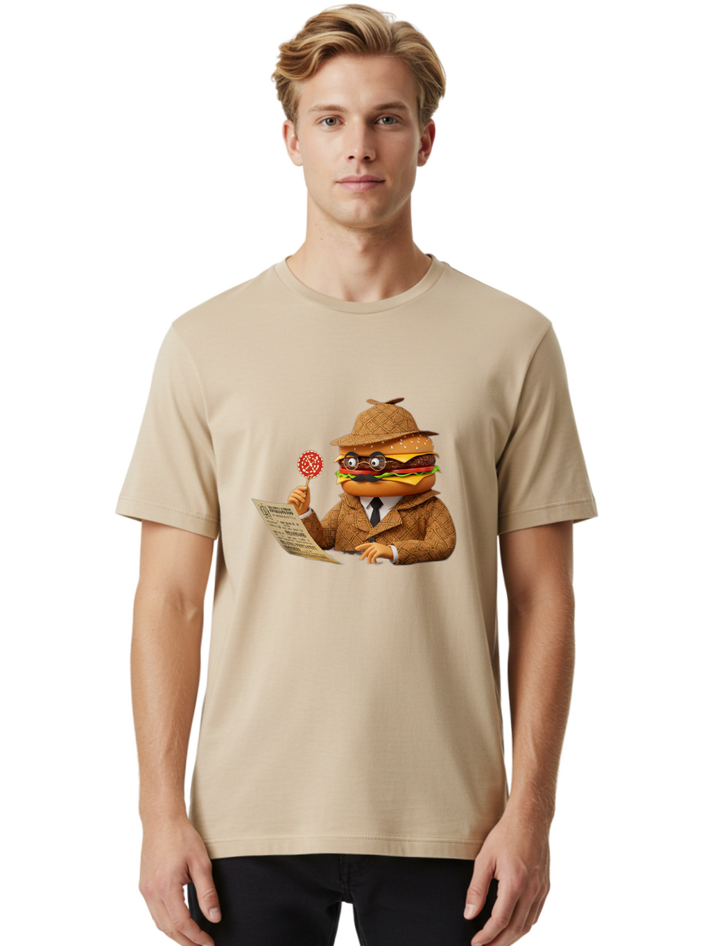 Sherlock-Burger Men'S Graphic Tee, 100% Cotton, Comfortable Casual Summer Wear, Machine Washable, Vintage Camera, Old Camera, Antique Camera, Black Camera, Classic Photography, Photography Equipment, Nostalgic Device, Film Camera, Camera Art Ban454