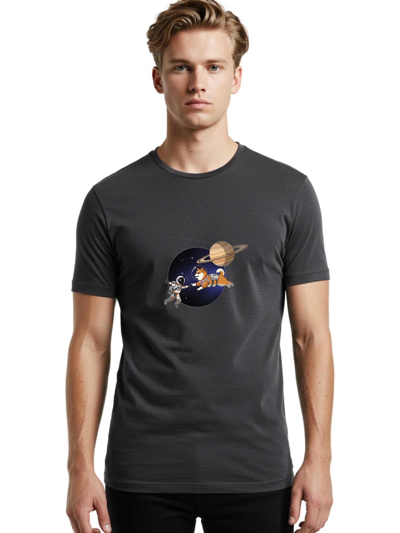 Shiba-Inu-Space Men'S Graphic Tee, 100% Cotton, Comfortable Casual Summer Wear, Machine Washable, Vintage Camera, Old Camera, Antique Camera, Black Camera, Classic Photography, Photography Equipment, Nostalgic Device, Film Camera, Camera Art Ban455