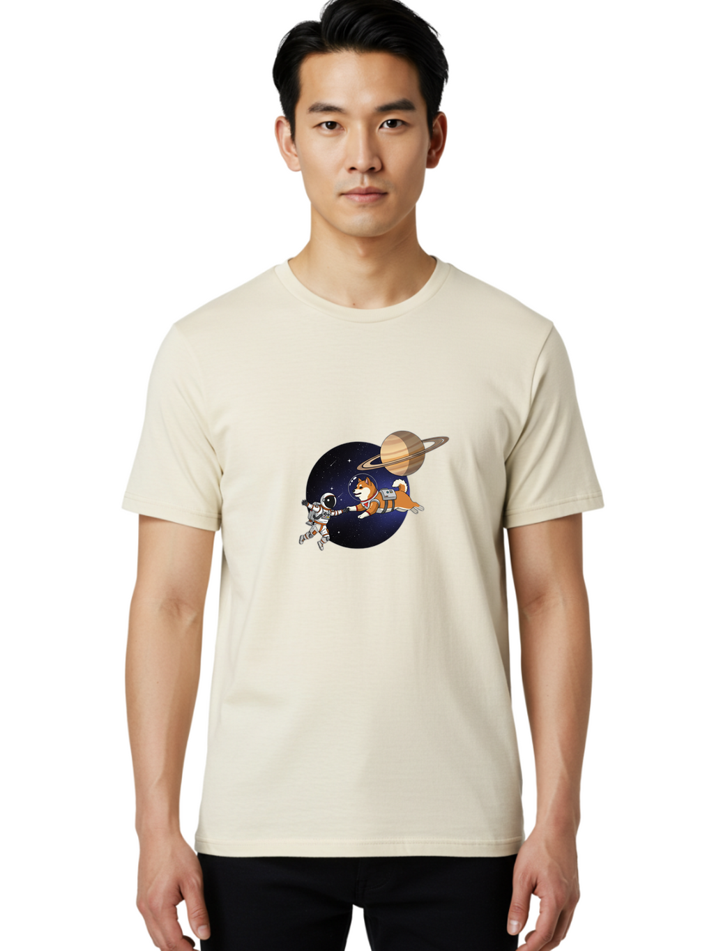 Shiba-Inu-Space Men'S Graphic Tee, 100% Cotton, Comfortable Casual Summer Wear, Machine Washable, Vintage Camera, Old Camera, Antique Camera, Black Camera, Classic Photography, Photography Equipment, Nostalgic Device, Film Camera, Camera Art Ban455