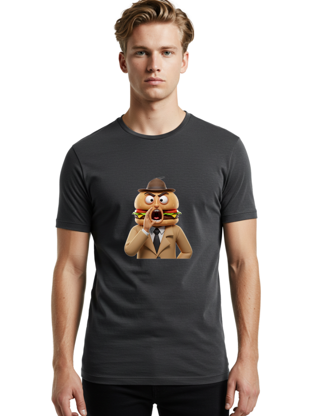 Shocked-Burger Men'S Graphic Tee, 100% Cotton, Comfortable Casual Summer Wear, Machine Washable, Vintage Camera, Old Camera, Antique Camera, Black Camera, Classic Photography, Photography Equipment, Nostalgic Device, Film Camera, Camera Art Ban456