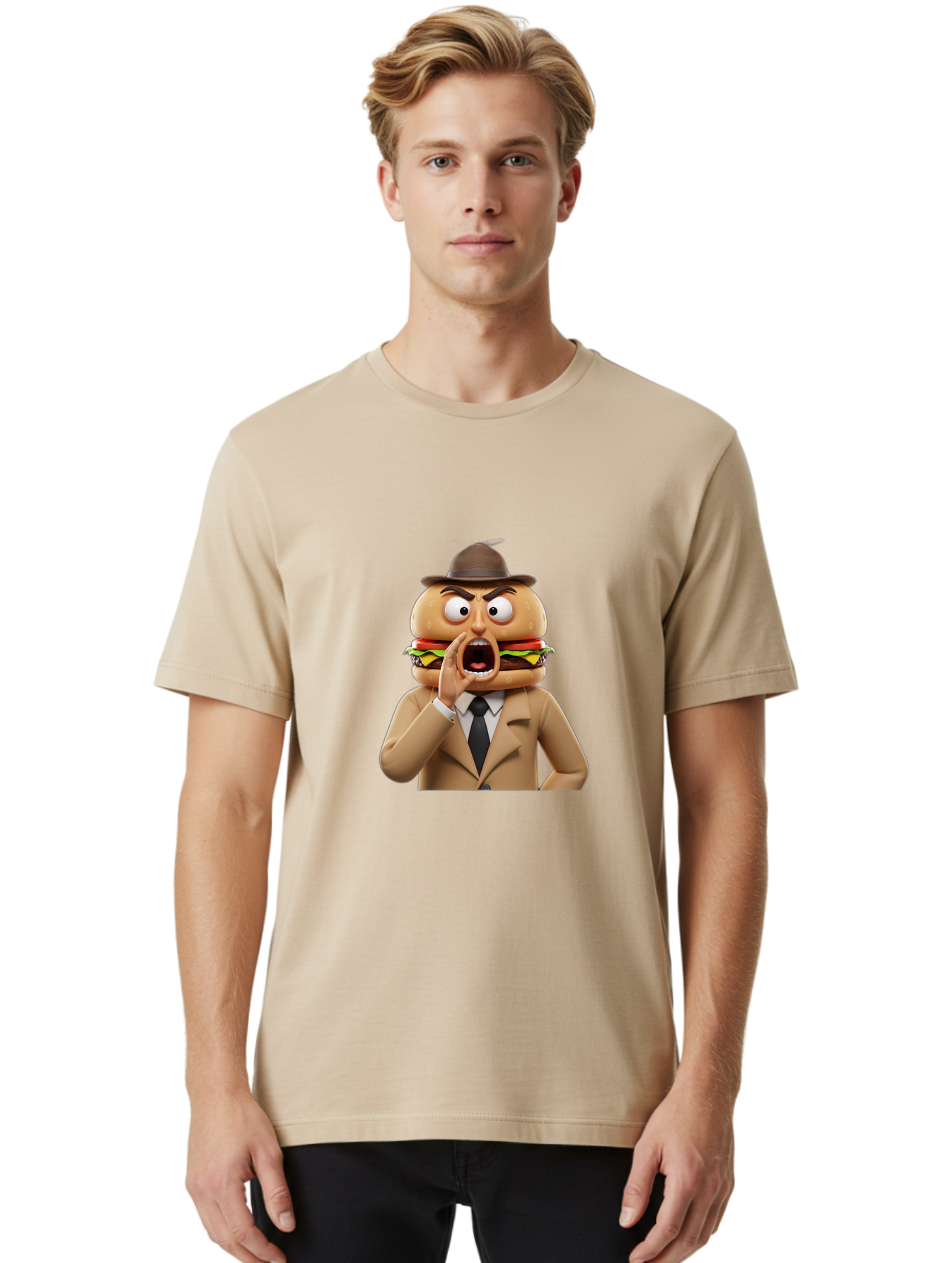 Shocked-Burger Men'S Graphic Tee, 100% Cotton, Comfortable Casual Summer Wear, Machine Washable, Vintage Camera, Old Camera, Antique Camera, Black Camera, Classic Photography, Photography Equipment, Nostalgic Device, Film Camera, Camera Art Ban456