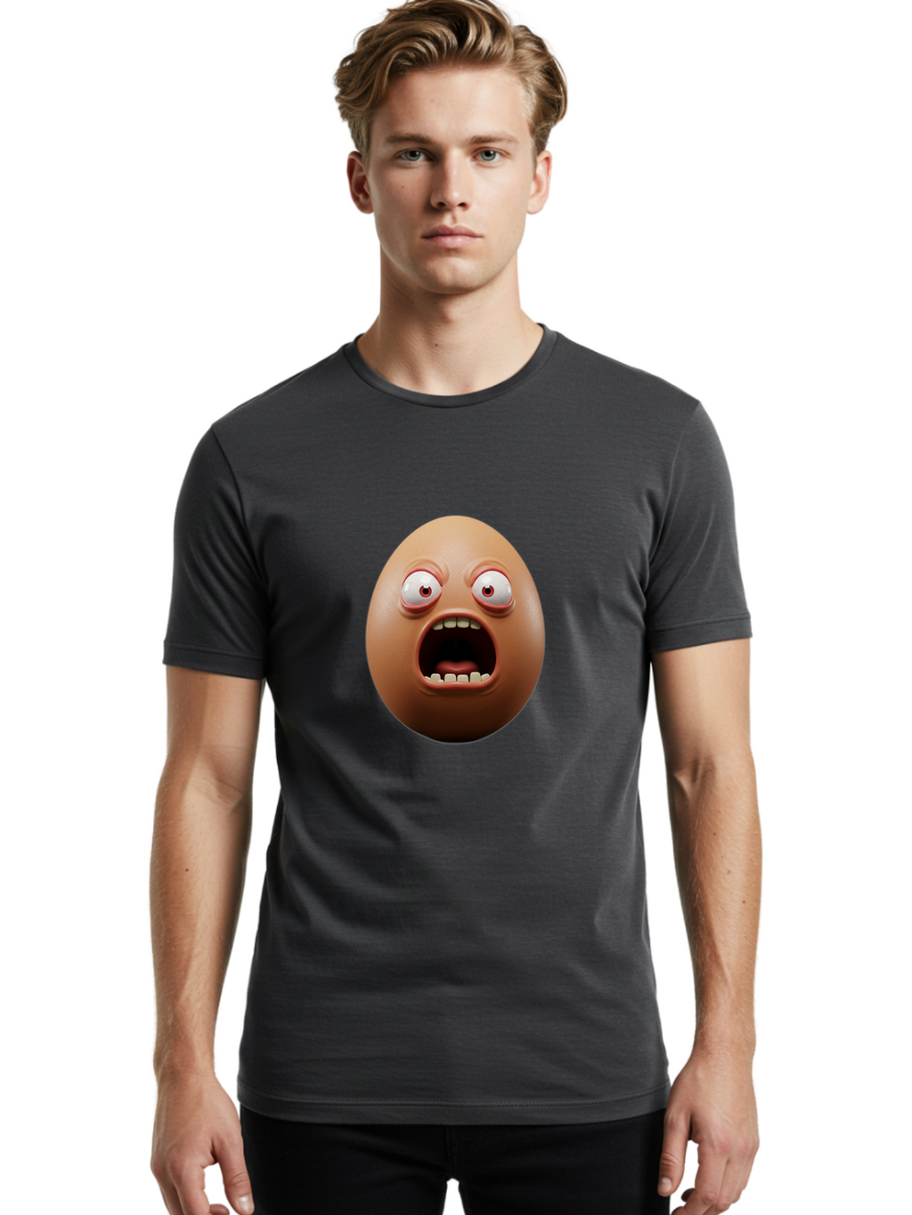 Shocked-Egg Men'S Graphic Tee, 100% Cotton, Comfortable Casual Summer Wear, Machine Washable, Vintage Camera, Old Camera, Antique Camera, Black Camera, Classic Photography, Photography Equipment, Nostalgic Device, Film Camera, Camera Art Ban457