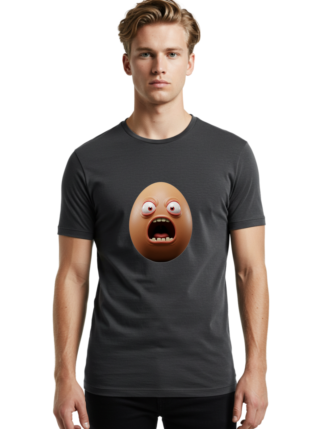 Shocked-Egg Men'S Graphic Tee, 100% Cotton, Comfortable Casual Summer Wear, Machine Washable, Vintage Camera, Old Camera, Antique Camera, Black Camera, Classic Photography, Photography Equipment, Nostalgic Device, Film Camera, Camera Art Ban457