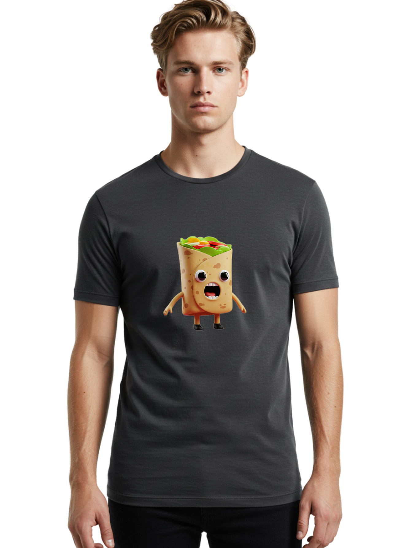 Shocked-Wrap Men'S Graphic Tee, 100% Cotton, Comfortable Casual Summer Wear, Machine Washable, Vintage Camera, Old Camera, Antique Camera, Black Camera, Classic Photography, Photography Equipment, Nostalgic Device, Film Camera, Camera Art Ban458