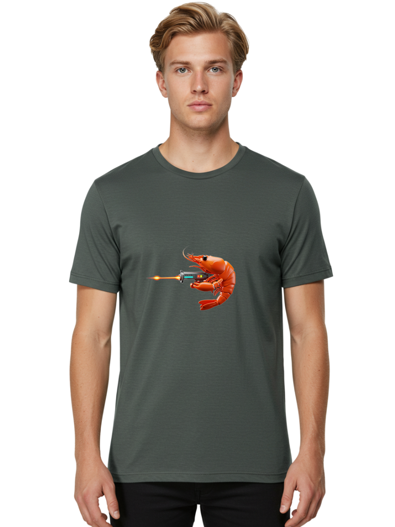 Shrimp-With-Flamethrower Men'S Graphic Tee, 100% Cotton, Comfortable Casual Summer Wear, Machine Washable, Vintage Camera, Old Camera, Antique Camera, Black Camera, Classic Photography, Photography Equipment, Nostalgic Device, Film Camera, Ban459