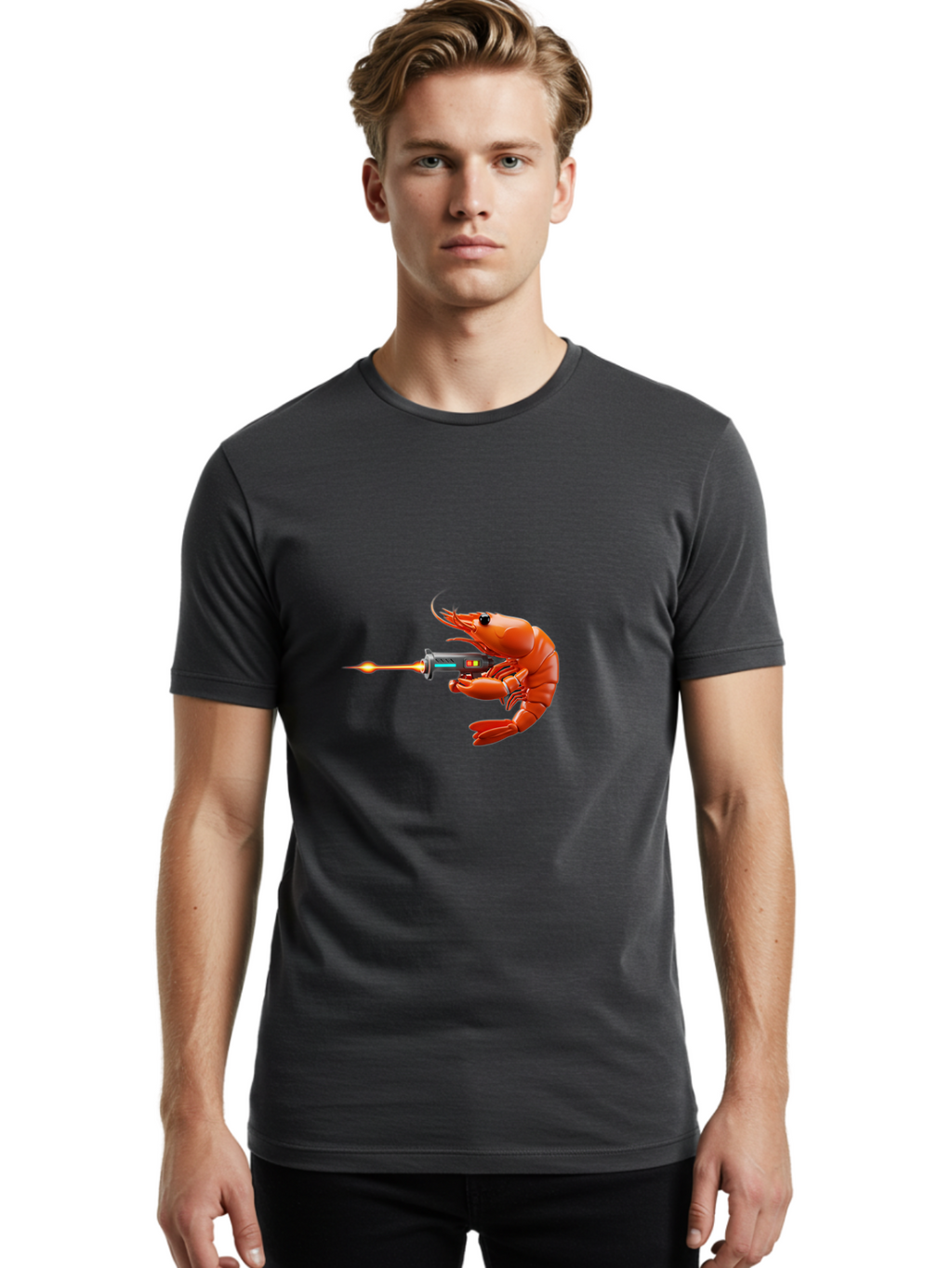 Shrimp-With-Flamethrower Men'S Graphic Tee, 100% Cotton, Comfortable Casual Summer Wear, Machine Washable, Vintage Camera, Old Camera, Antique Camera, Black Camera, Classic Photography, Photography Equipment, Nostalgic Device, Film Camera, Ban459